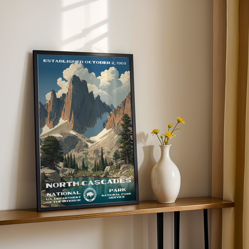 North Cascades National Park Vintage WPA