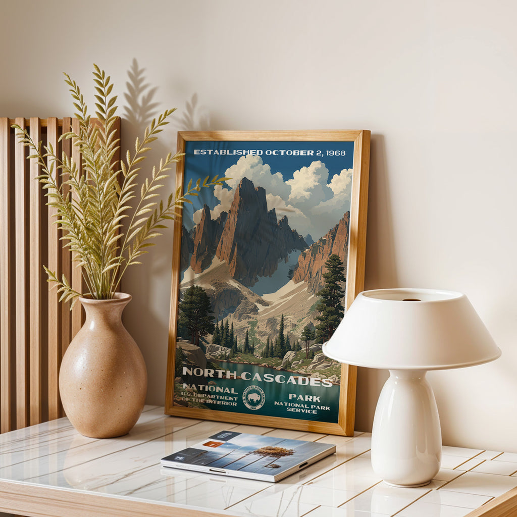 North Cascades National Park Vintage WPA