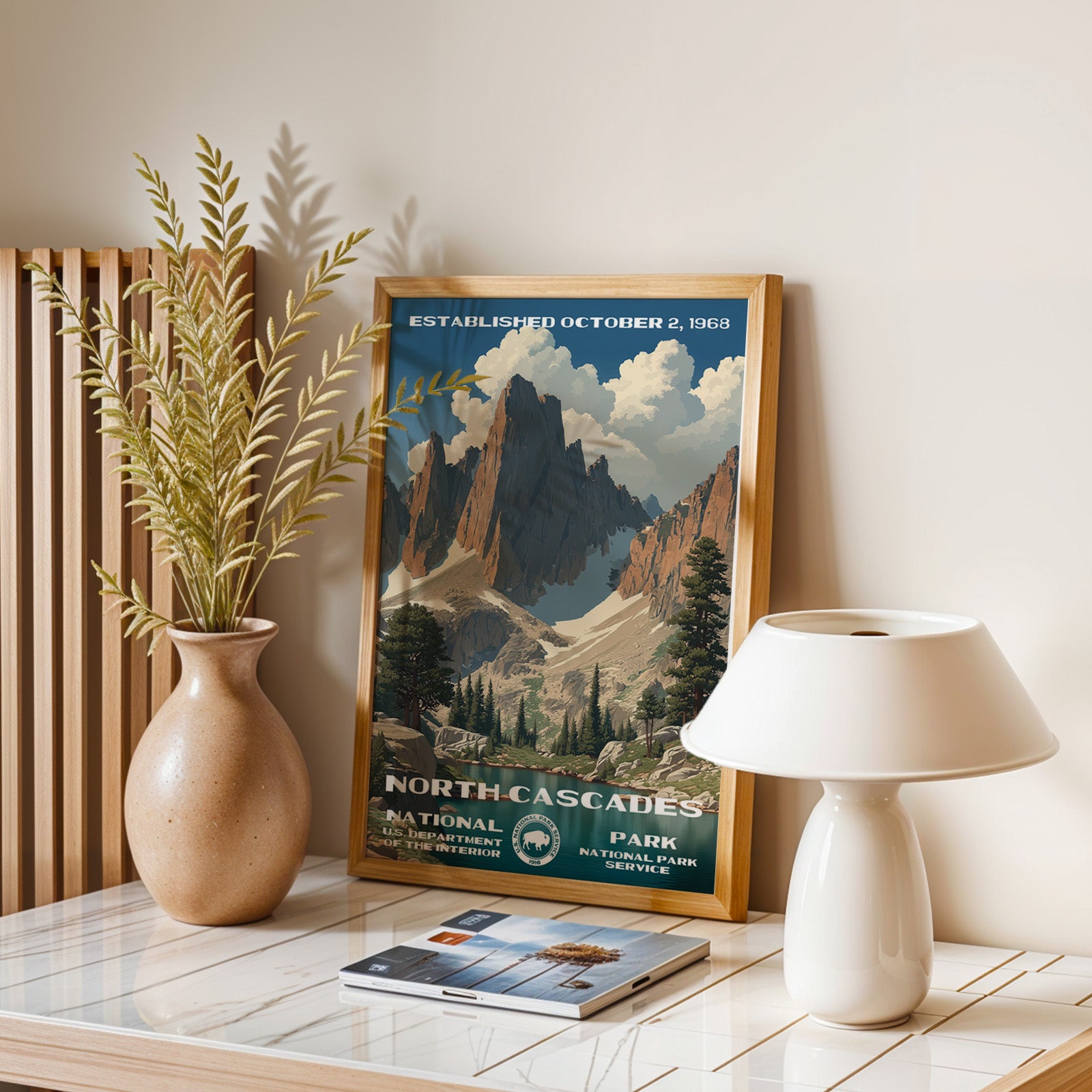 North Cascades National Park Vintage WPA