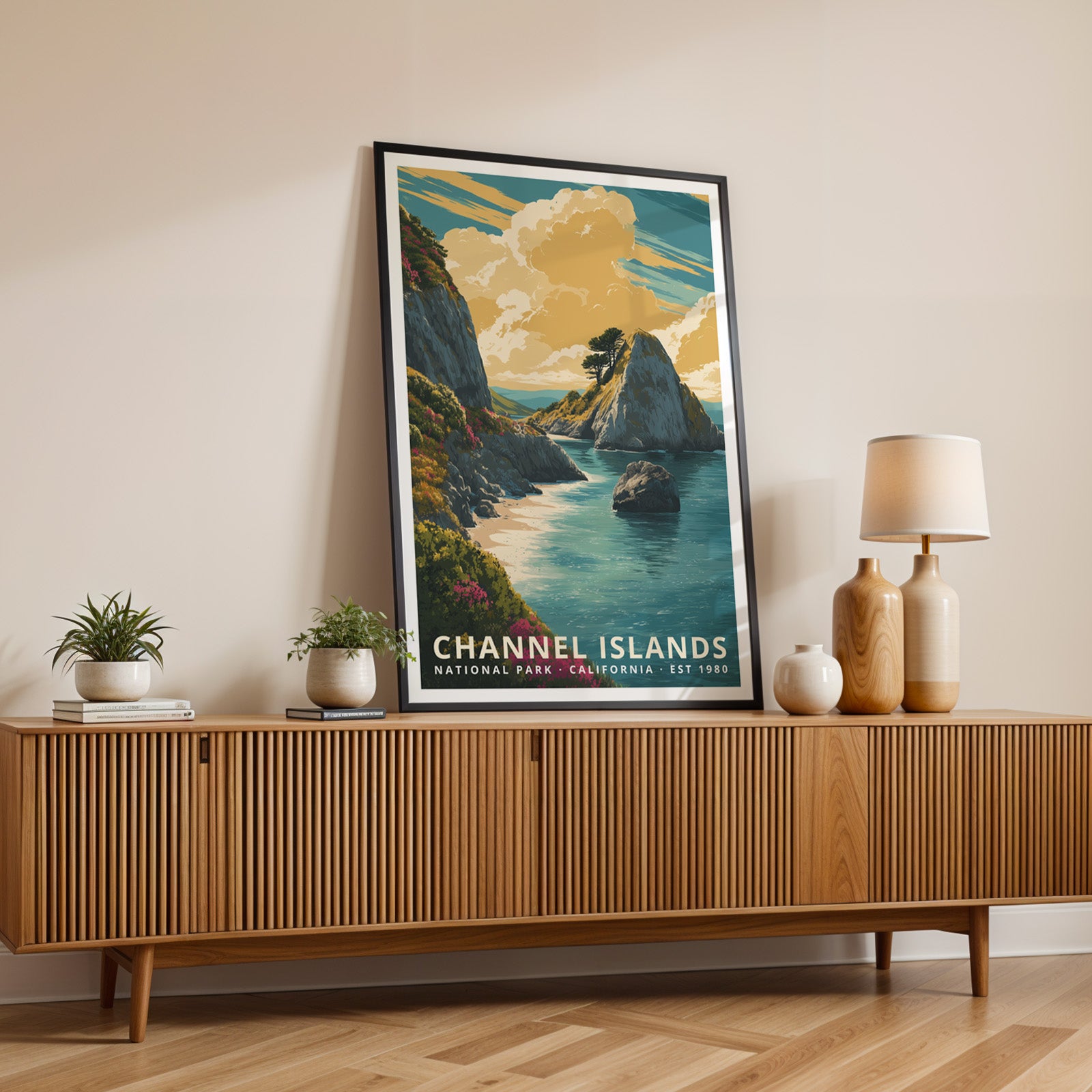 Channel Islands National Park Retro Art Print