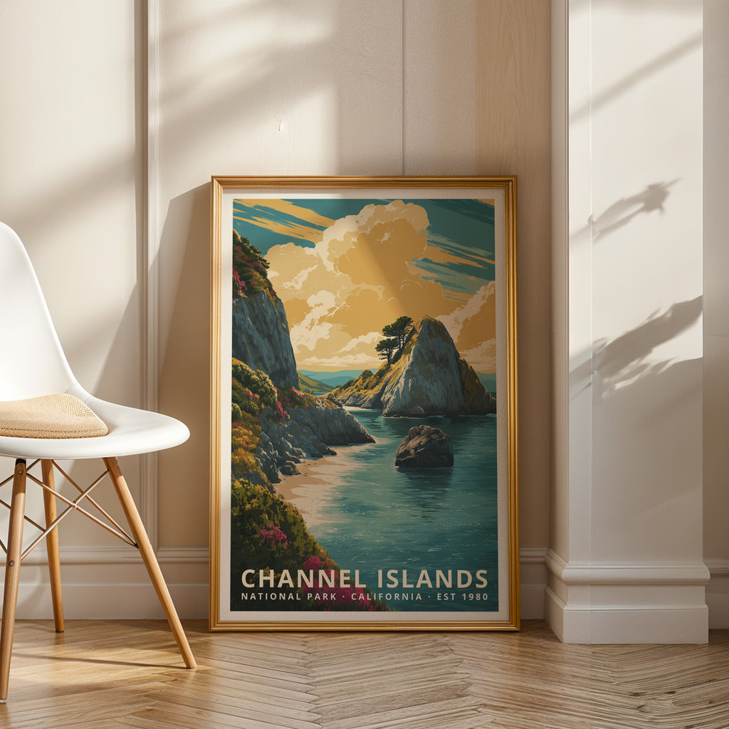 Channel Islands National Park Retro Art Print