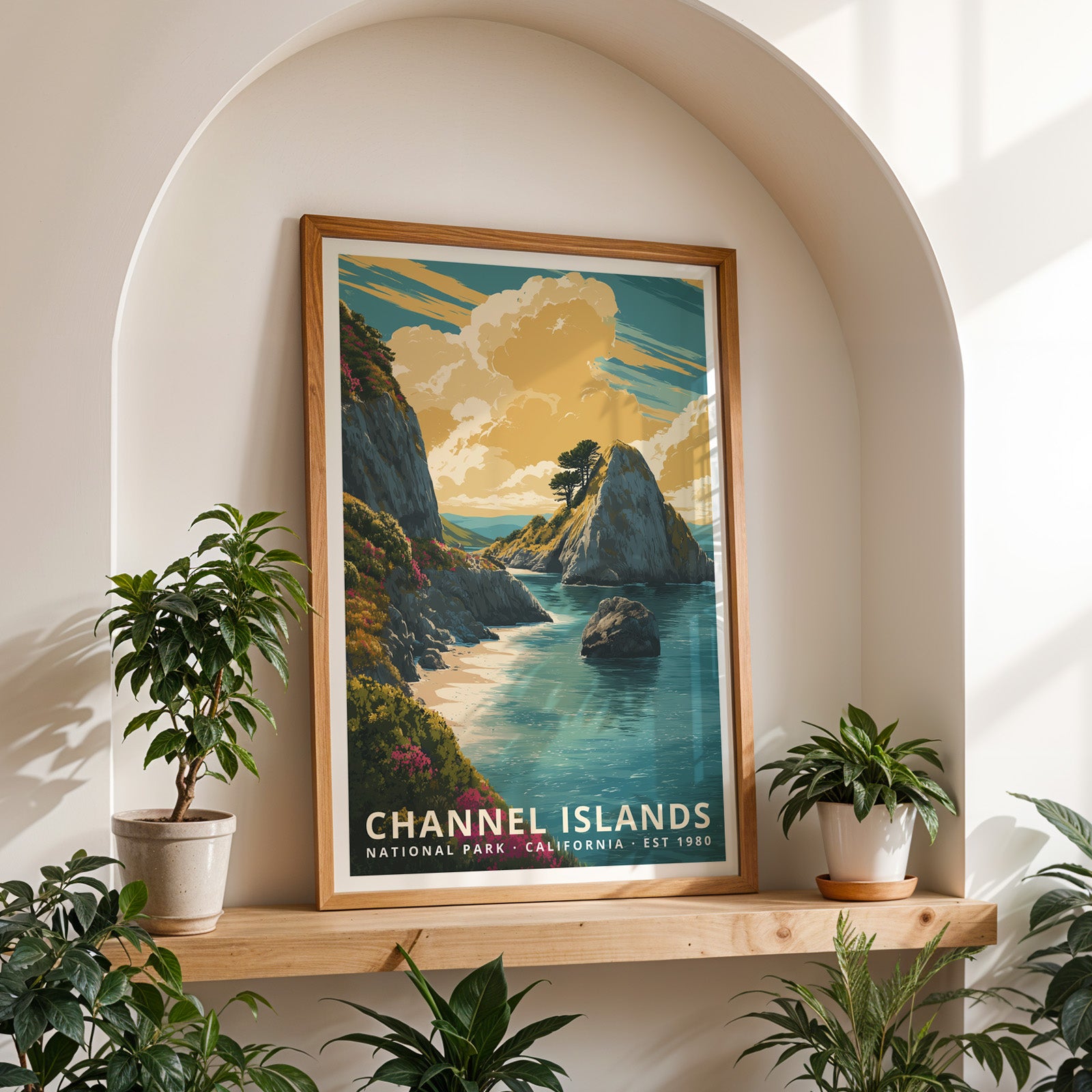 Channel Islands National Park Retro Art Print
