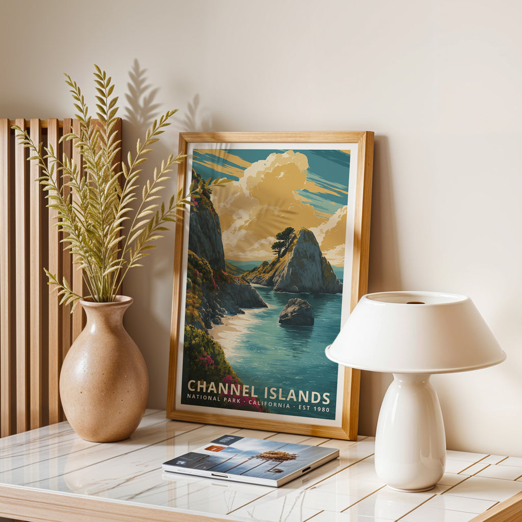 Channel Islands National Park Retro Art Print