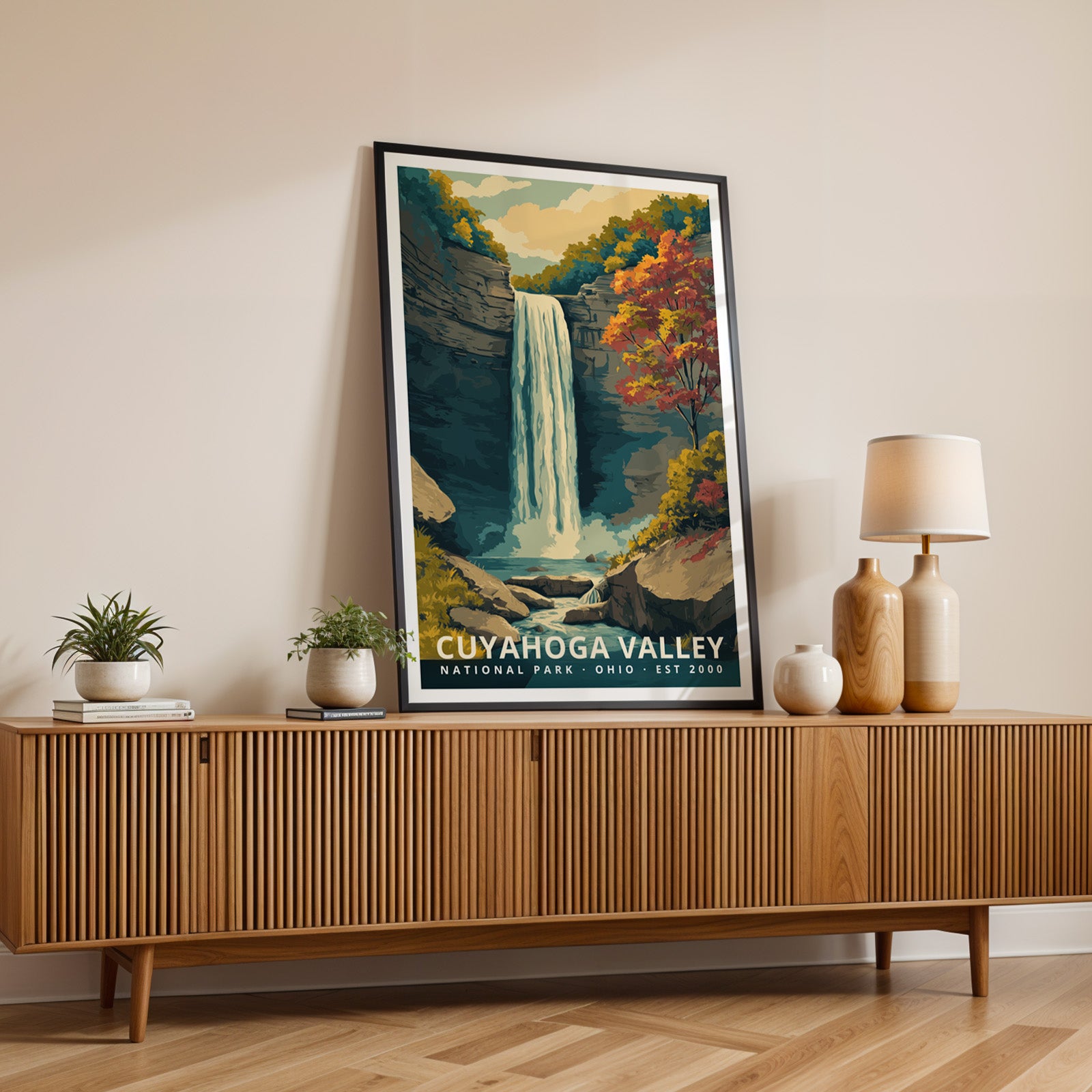 Cuyahoga Valley National Park Retro Art Print