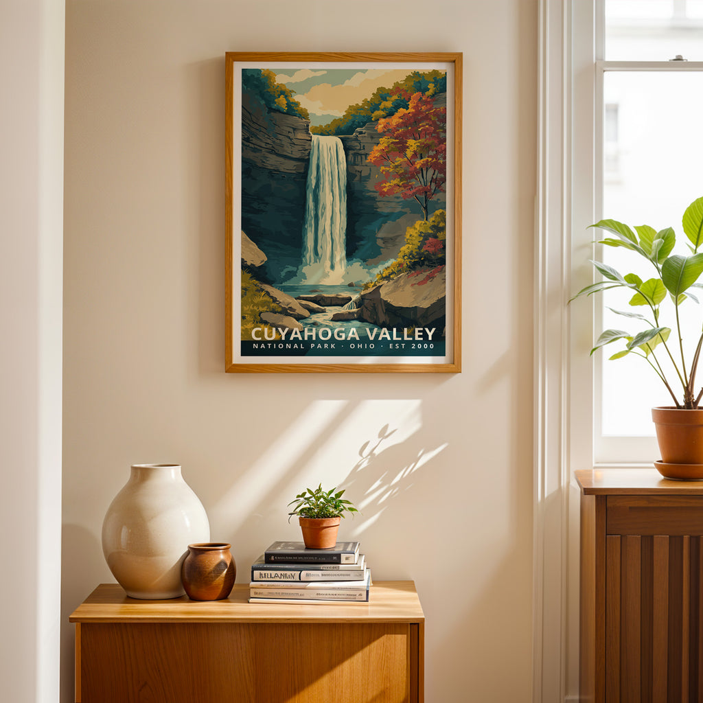 Cuyahoga Valley National Park Retro Art Print
