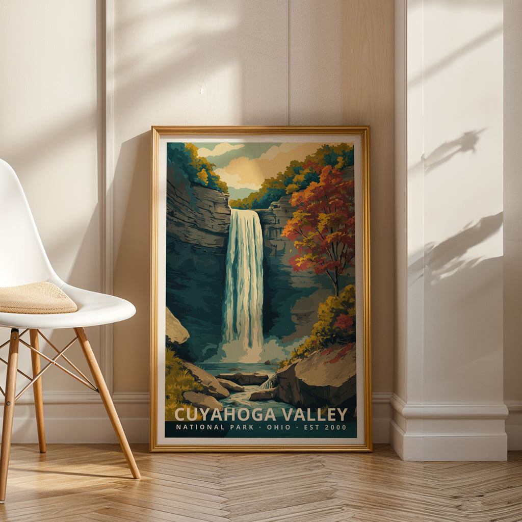 Cuyahoga Valley National Park Retro Art Print
