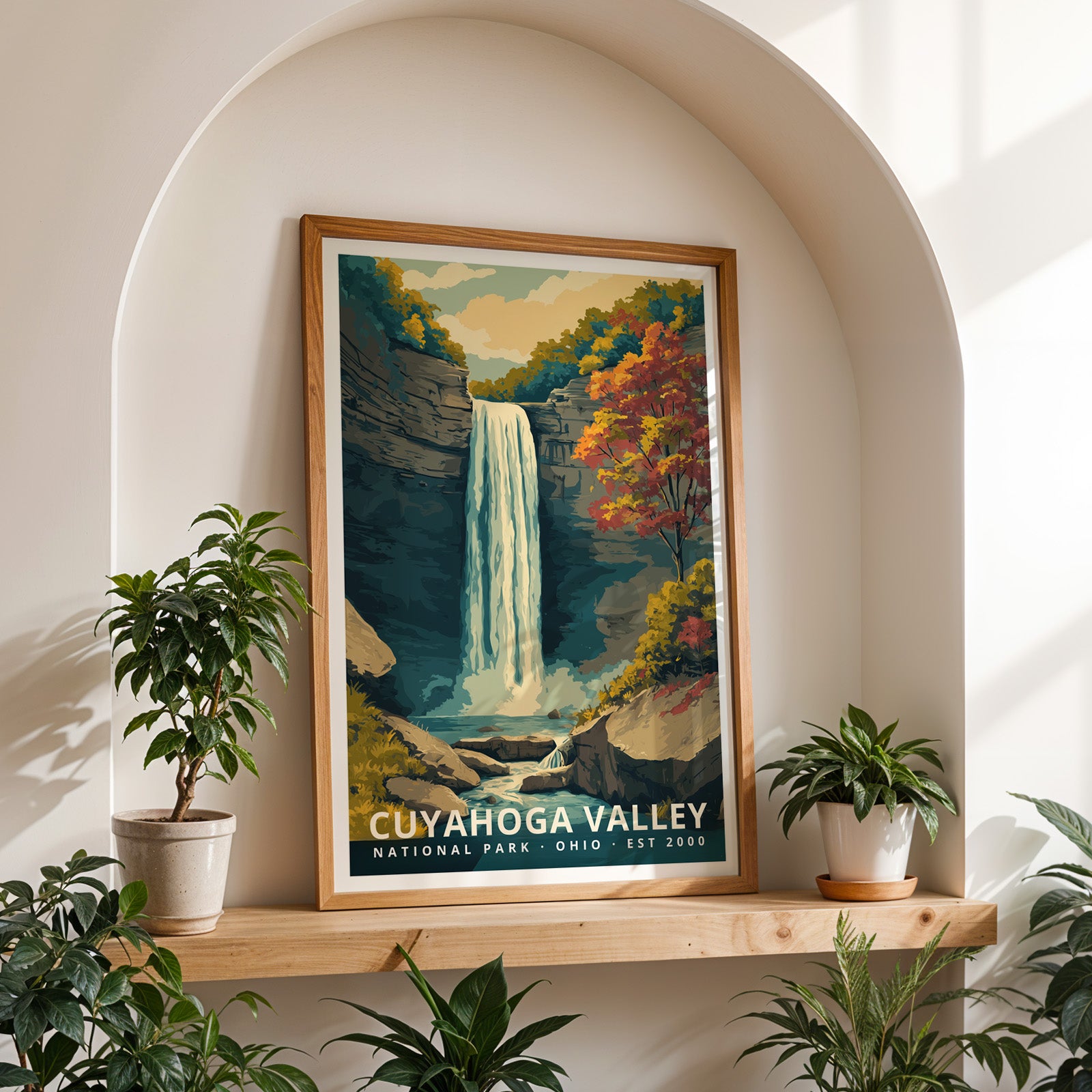 Cuyahoga Valley National Park Retro Art Print