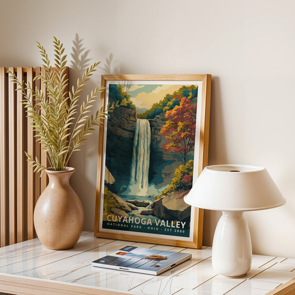 Cuyahoga Valley National Park Retro Art Print