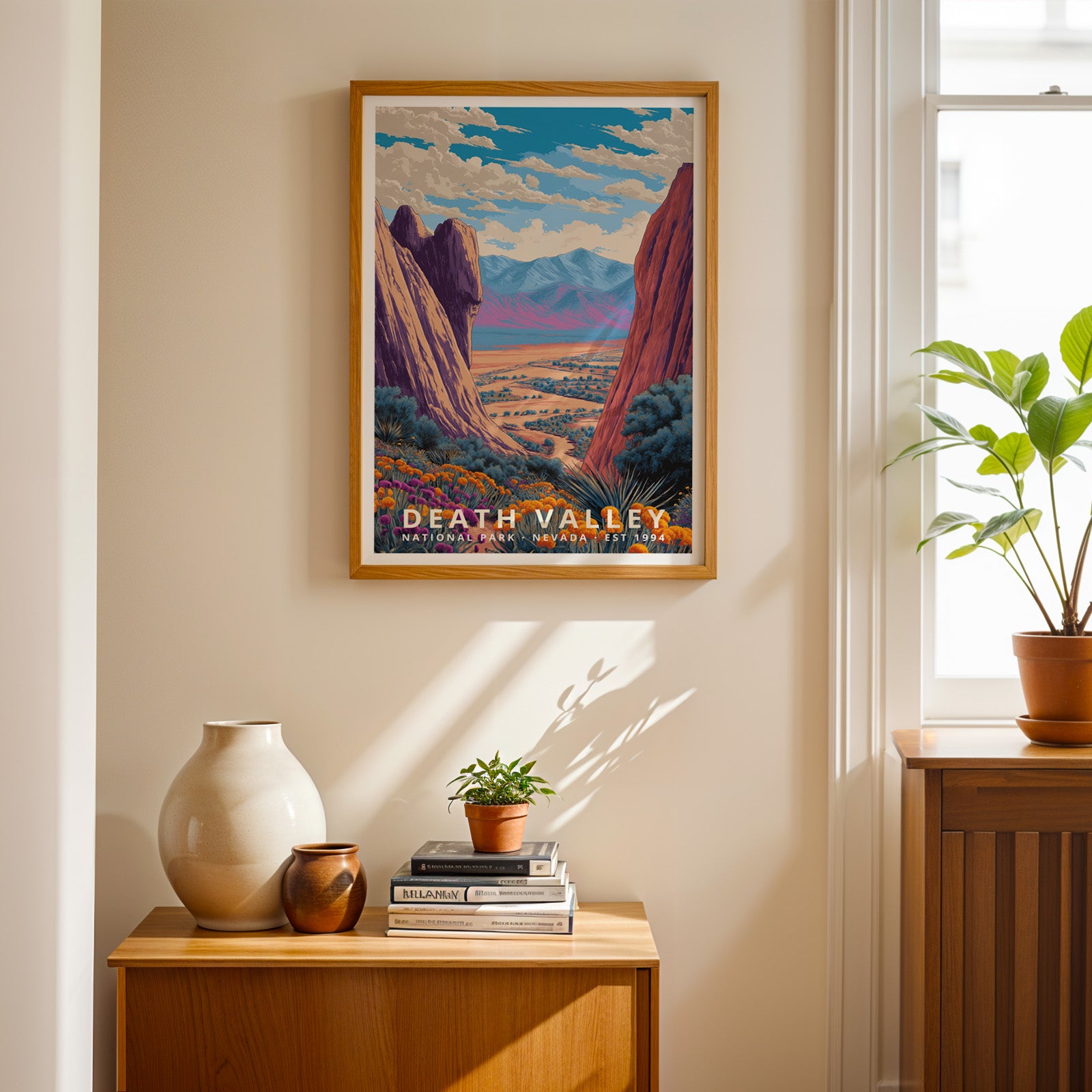 Death Valley National Park Retro Art Print