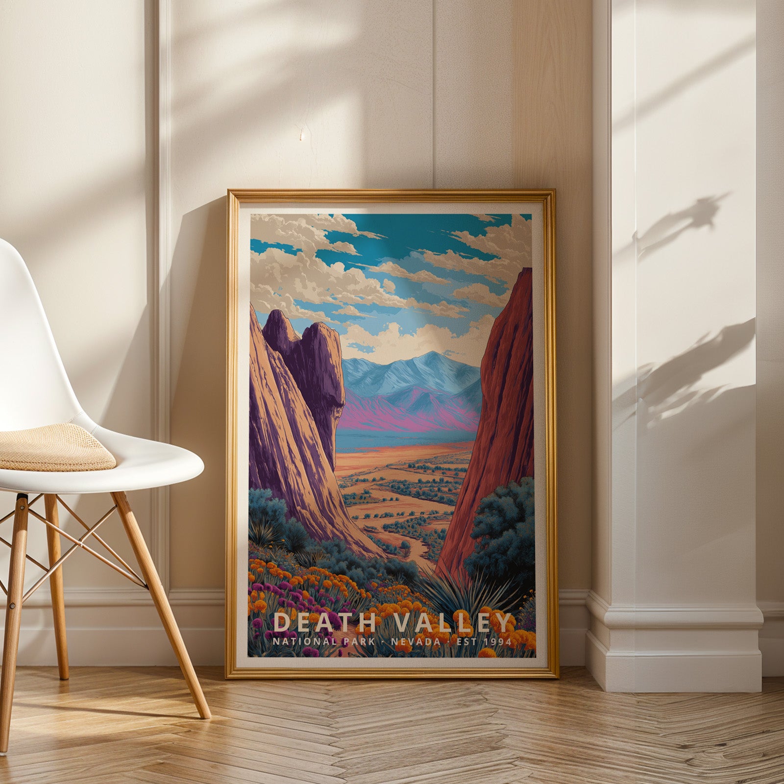Death Valley National Park Retro Art Print