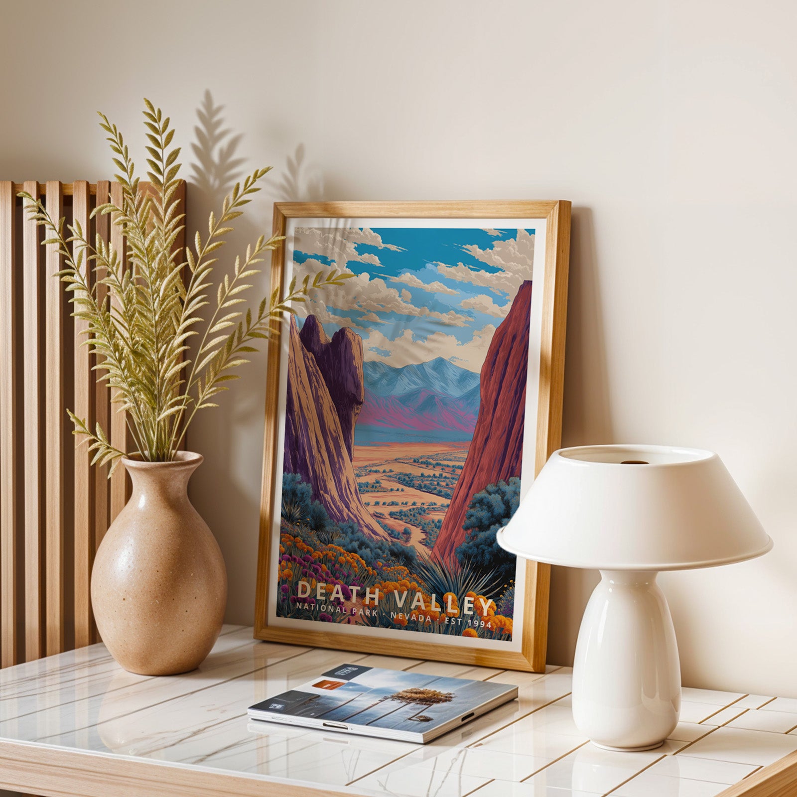 Death Valley National Park Retro Art Print