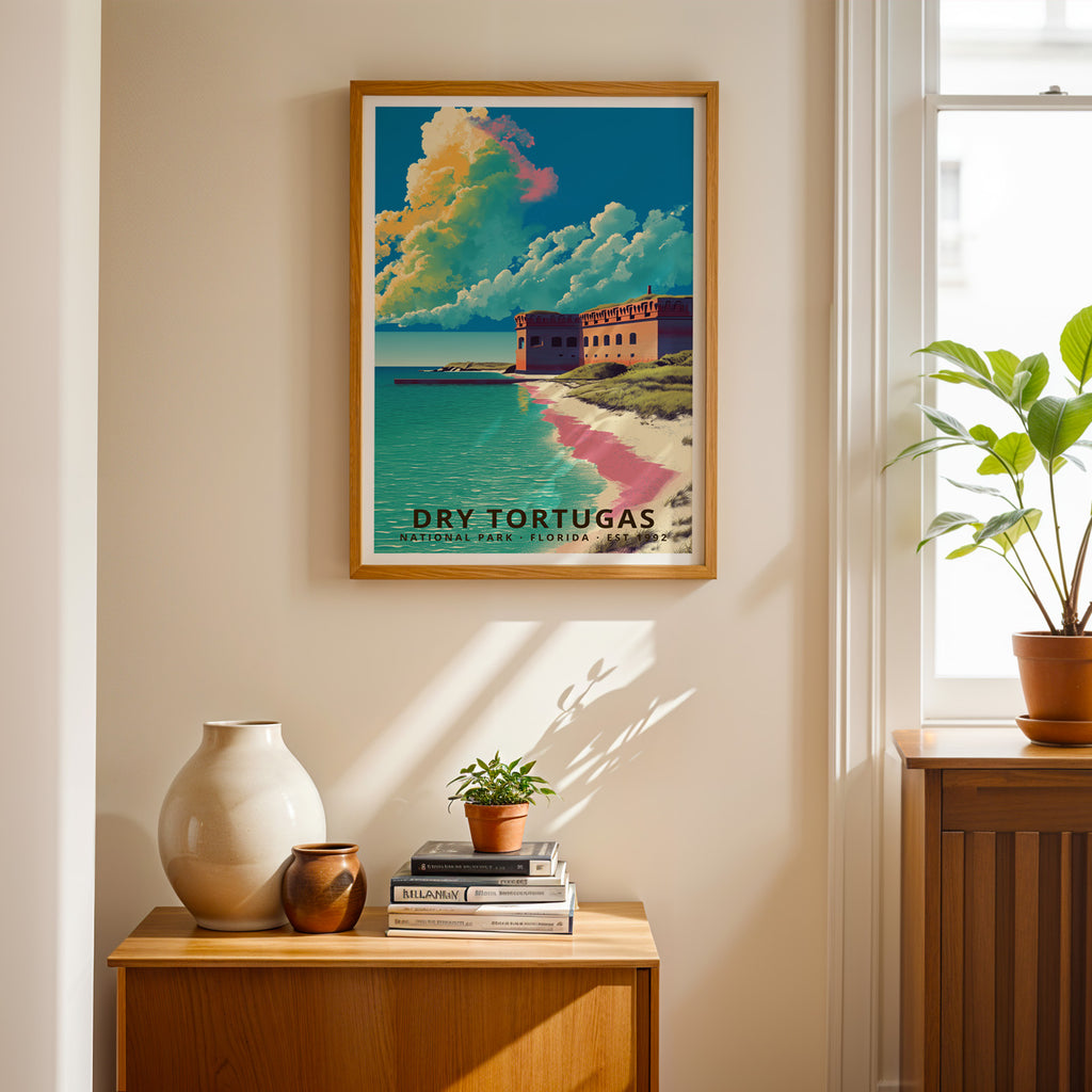 Dry Tortugas National Park Retro Art Print