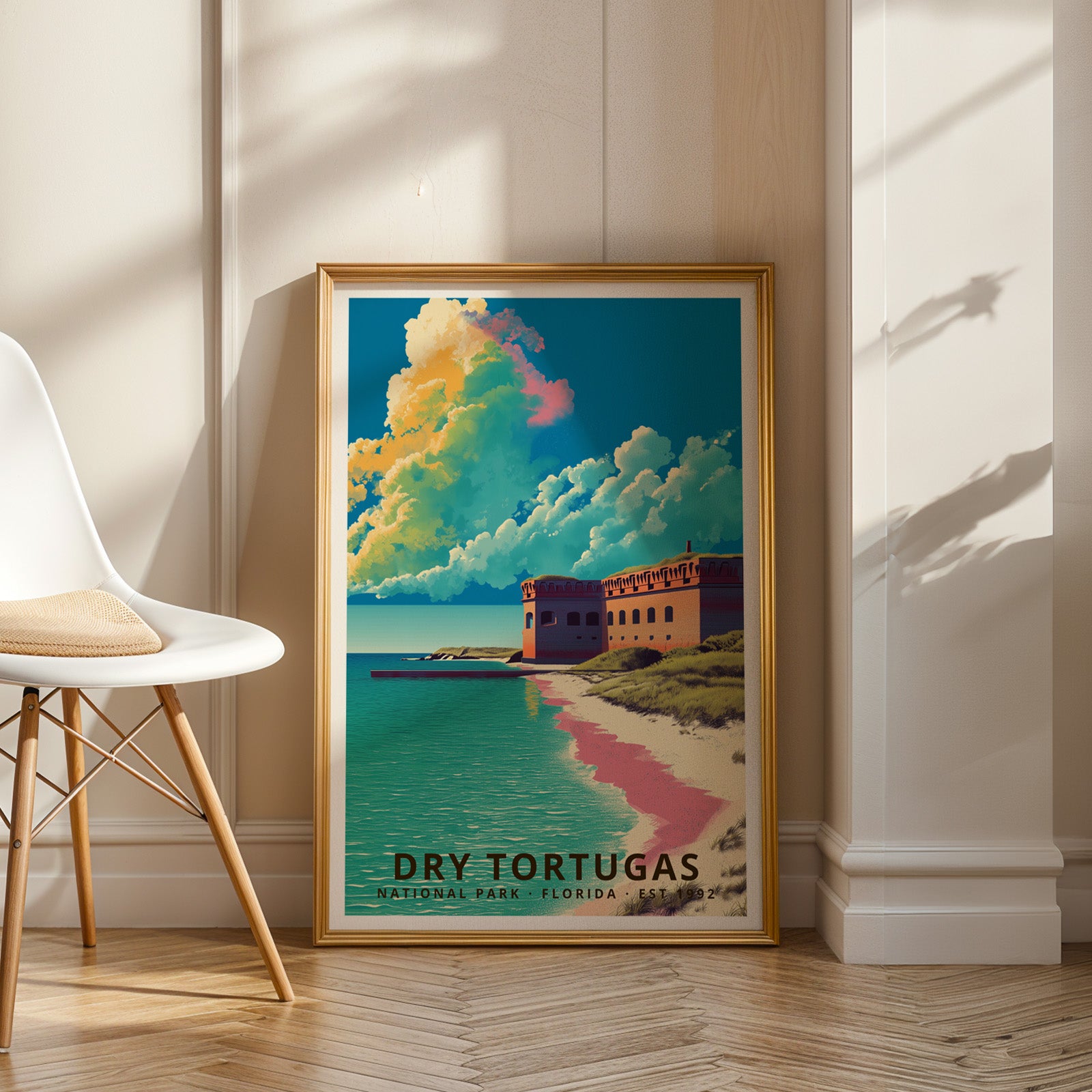 Dry Tortugas National Park Retro Art Print