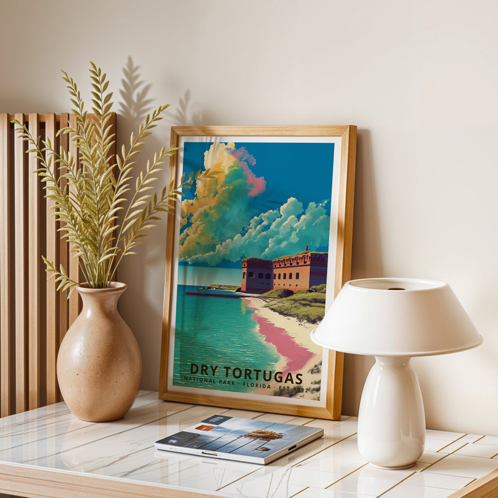 Dry Tortugas National Park Retro Art Print