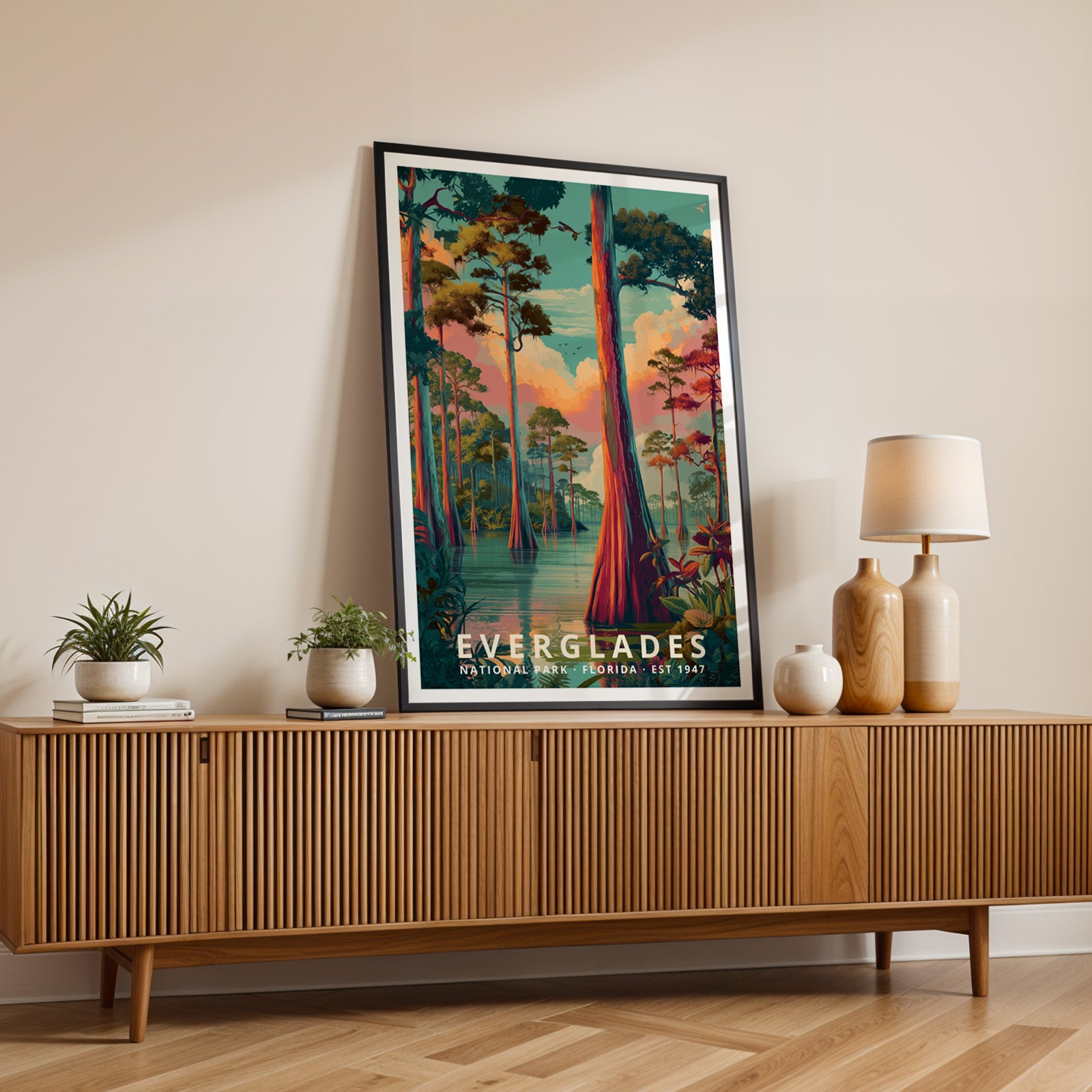 Everglades National Park Retro Art Print