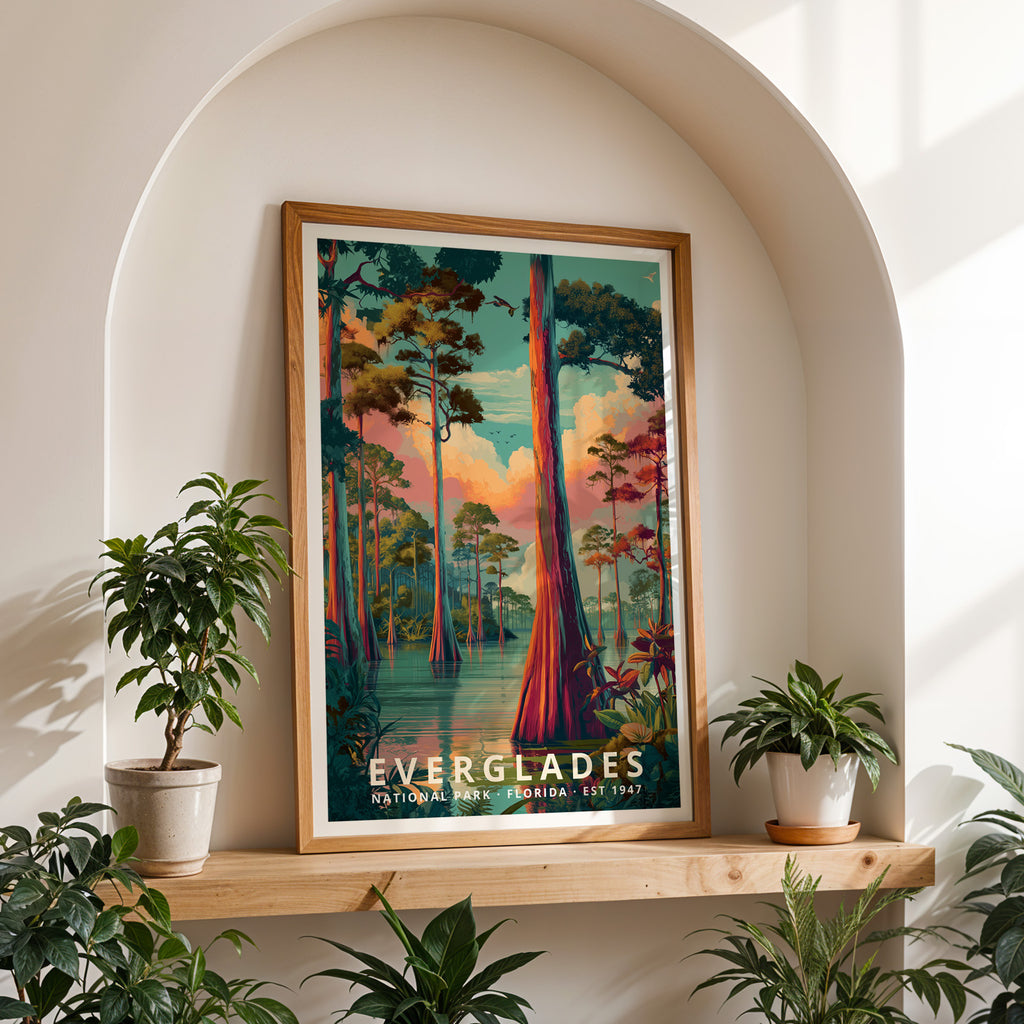 Everglades National Park Retro Art Print
