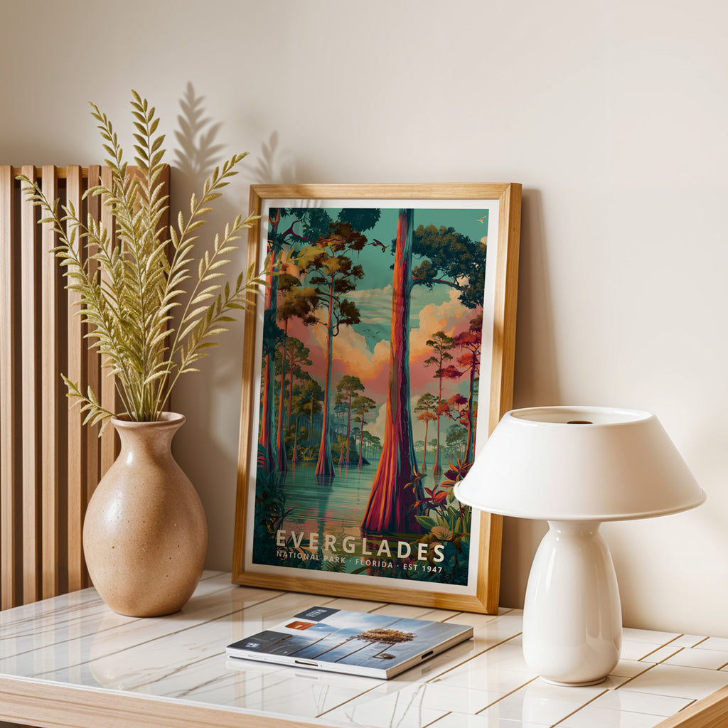 Everglades National Park Retro Art Print