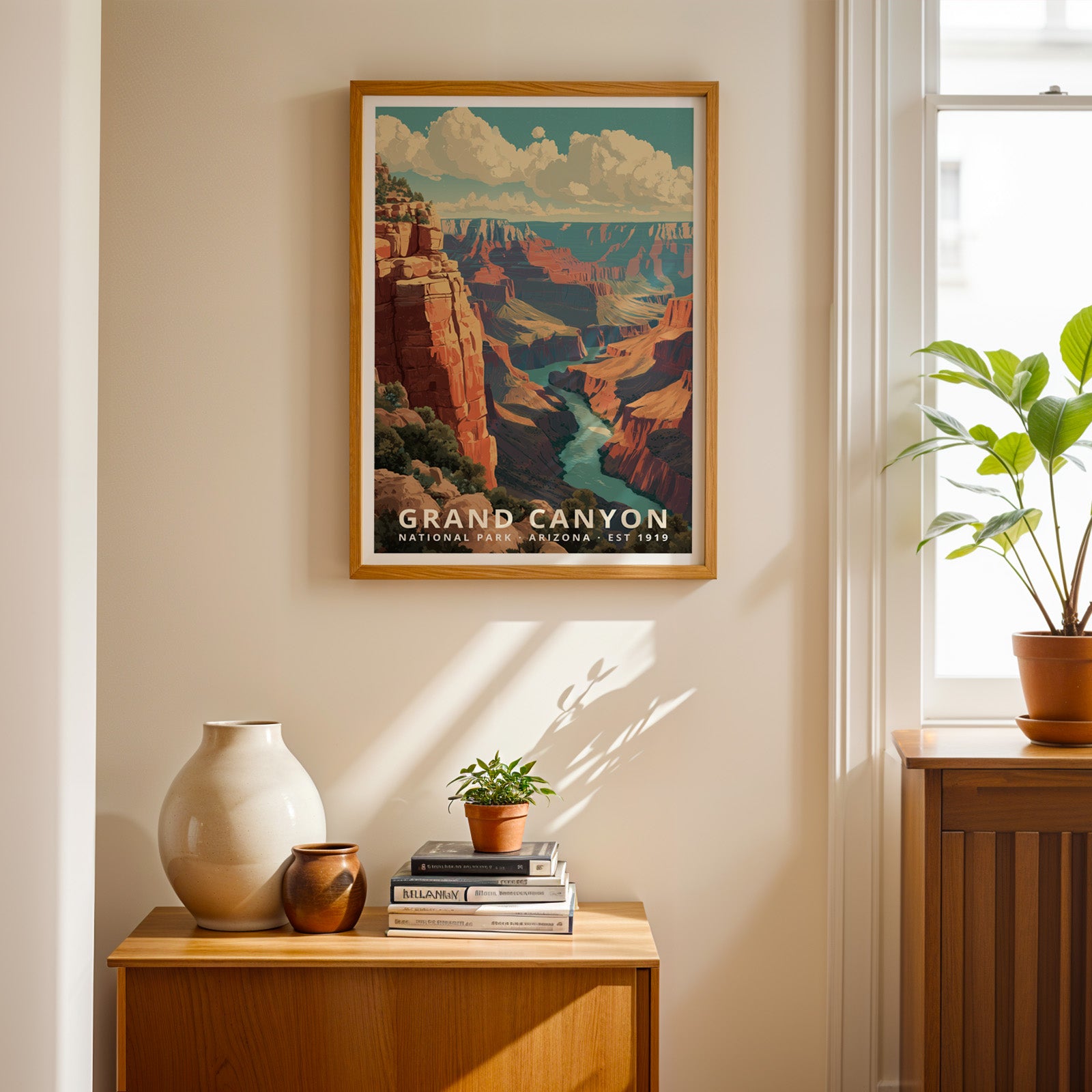 Grand Canyon National Park Retro Art Print