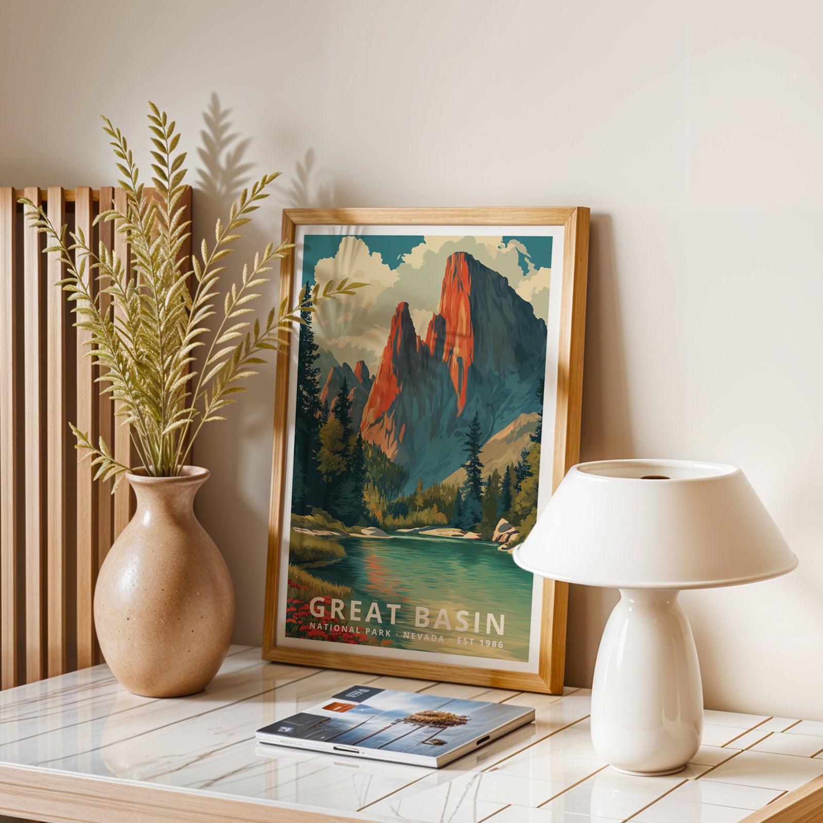 Great Basin National Park Retro Art Print