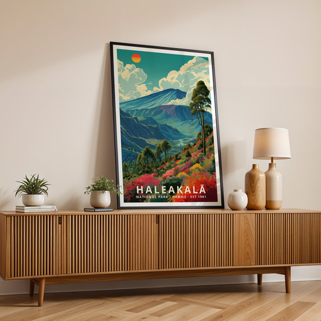 Haleakalā National Park Retro Art Print