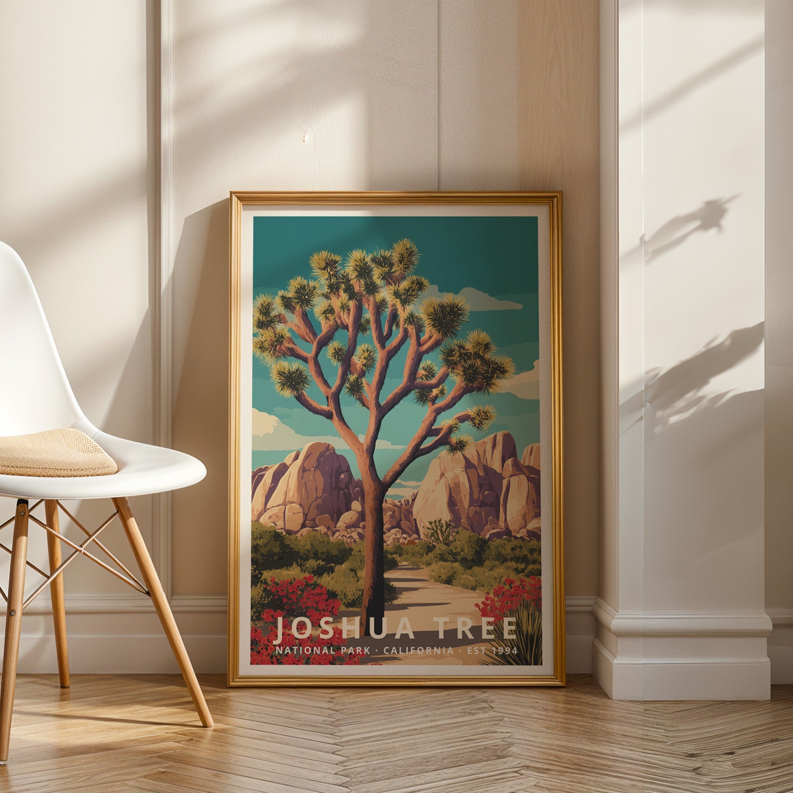 Joshua Tree National Park Retro Art Print