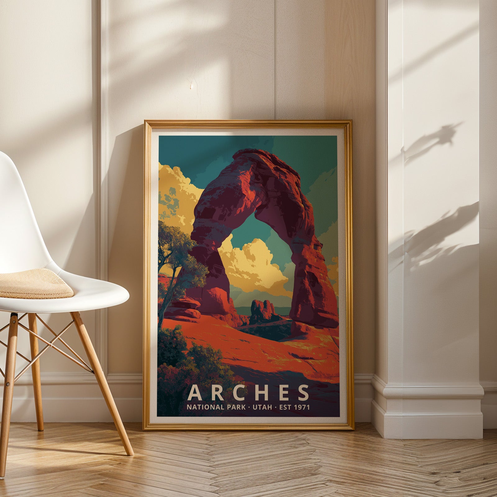 Arches National Park Retro Art Print