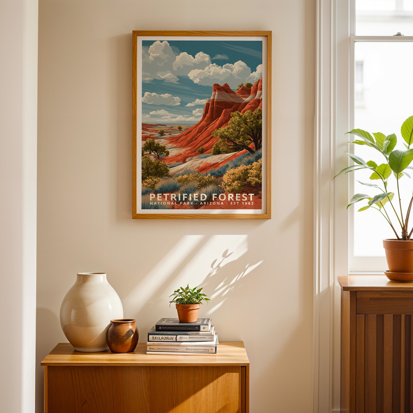 Petrified Forest National Park Retro Art Print