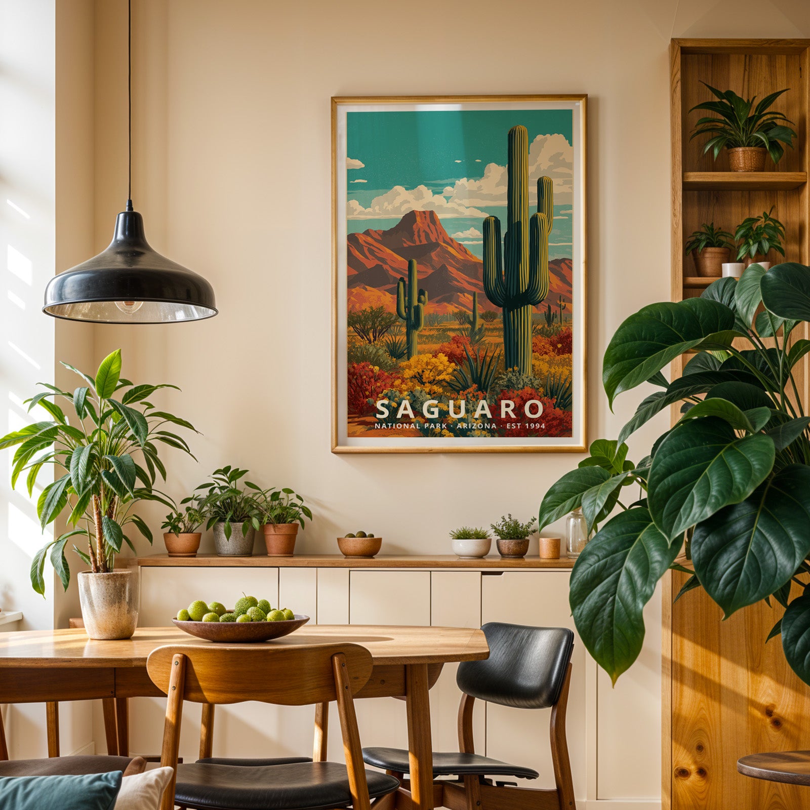 Saguaro National Park Retro Art Print