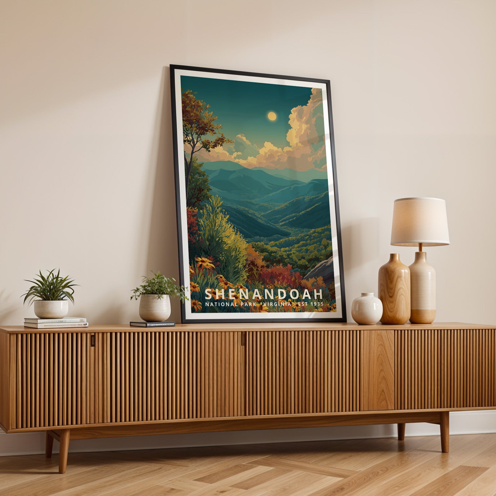 Shenandoah National Park Retro Art Print