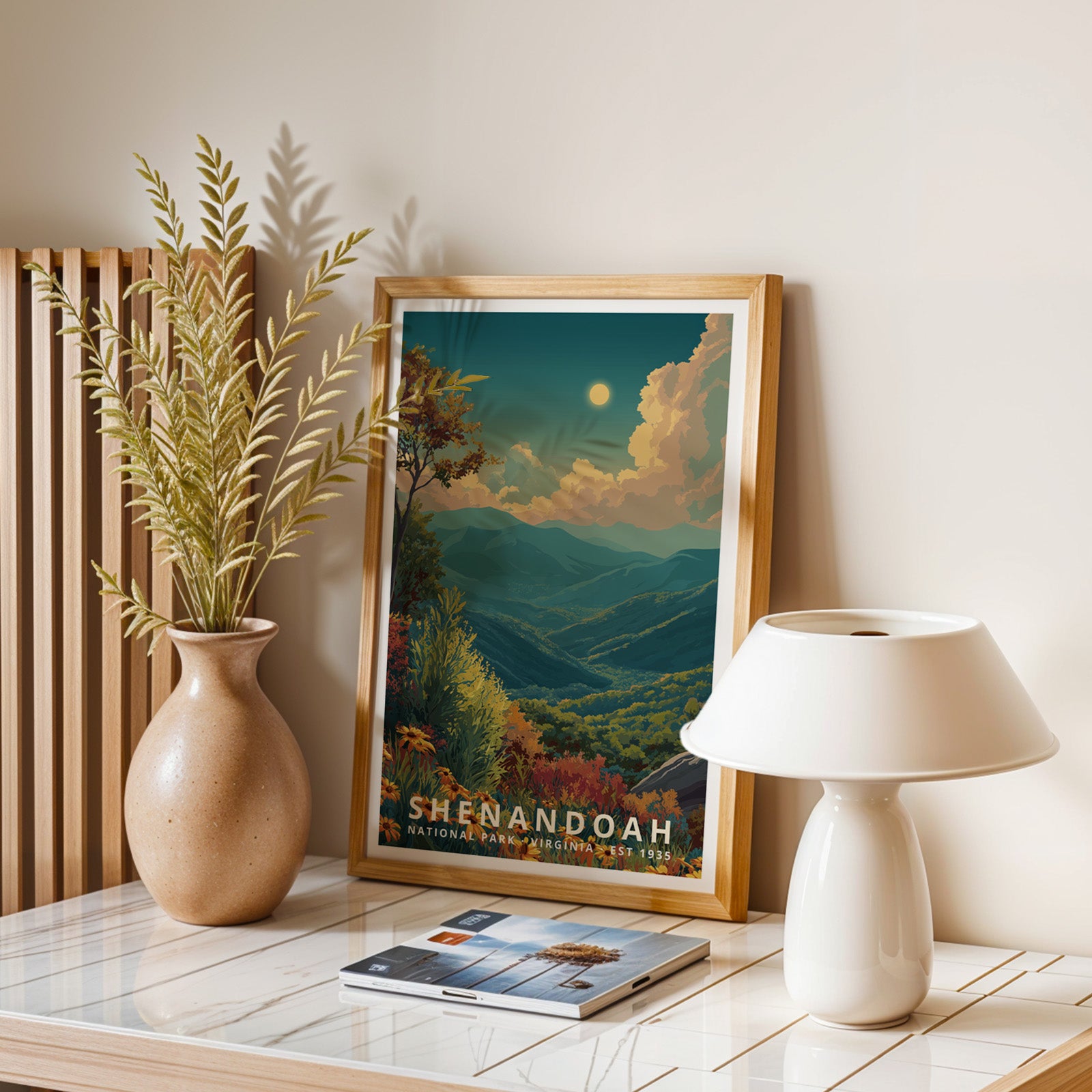 Shenandoah National Park Retro Art Print