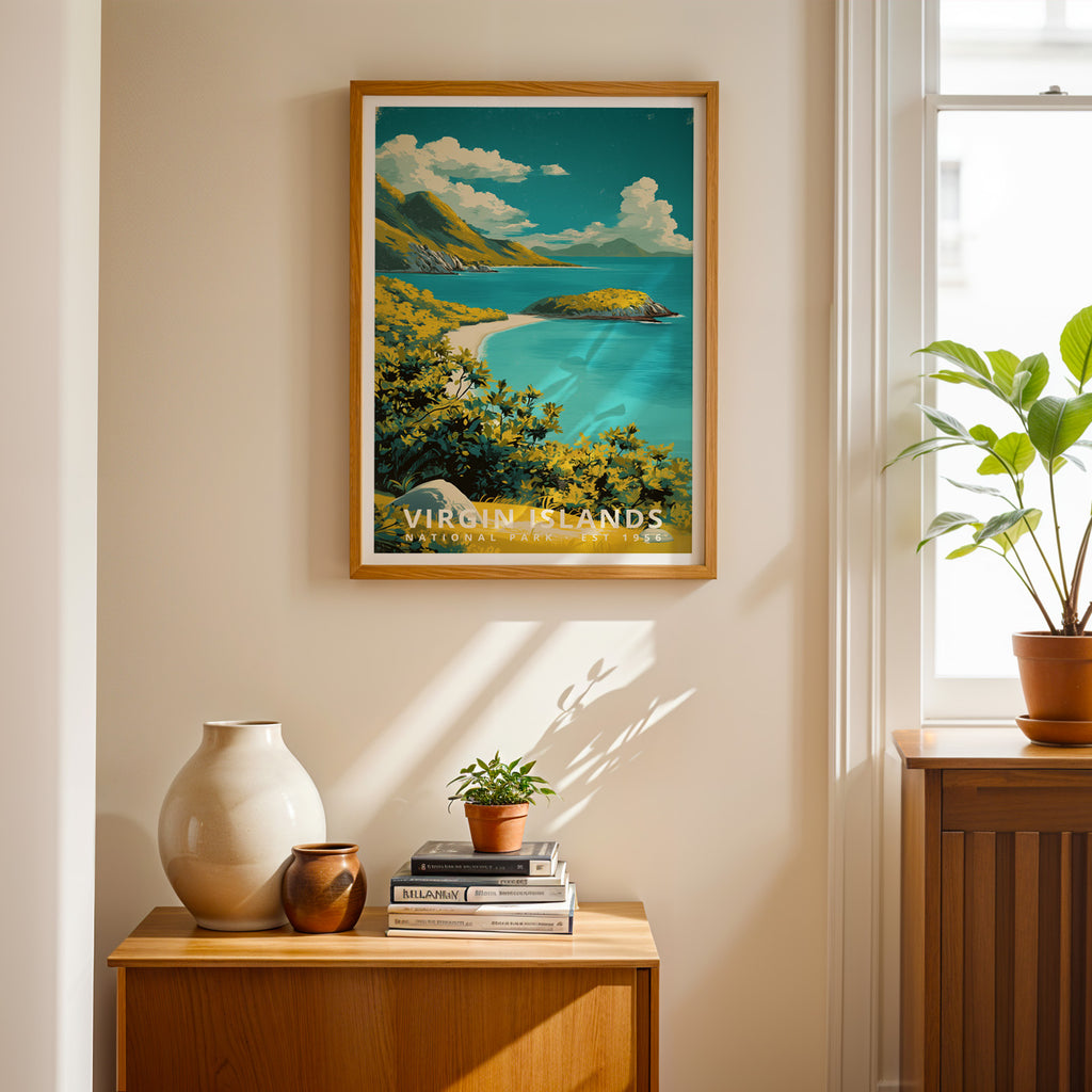 Virgin Islands National Park Retro Art Print