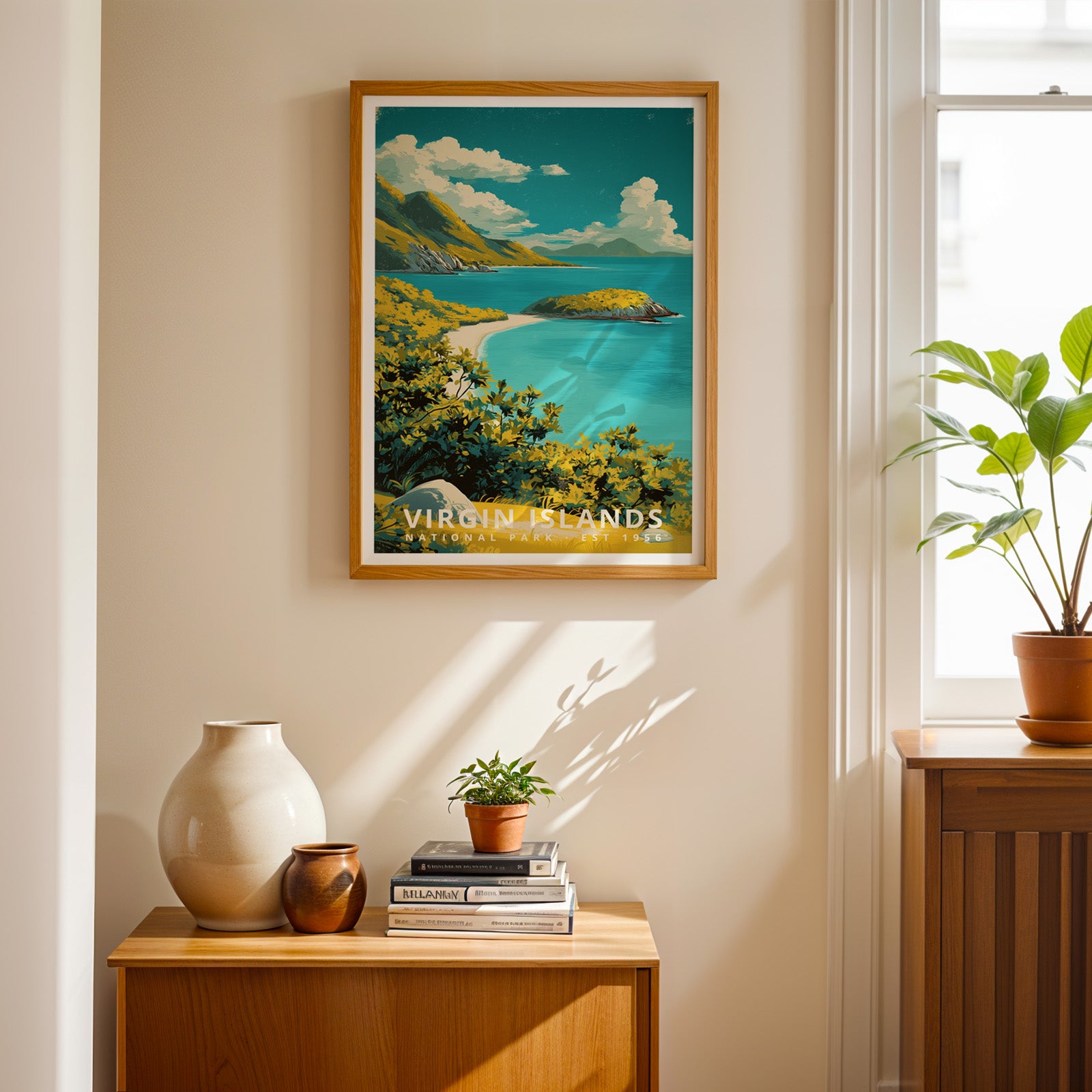 Virgin Islands National Park Retro Art Print