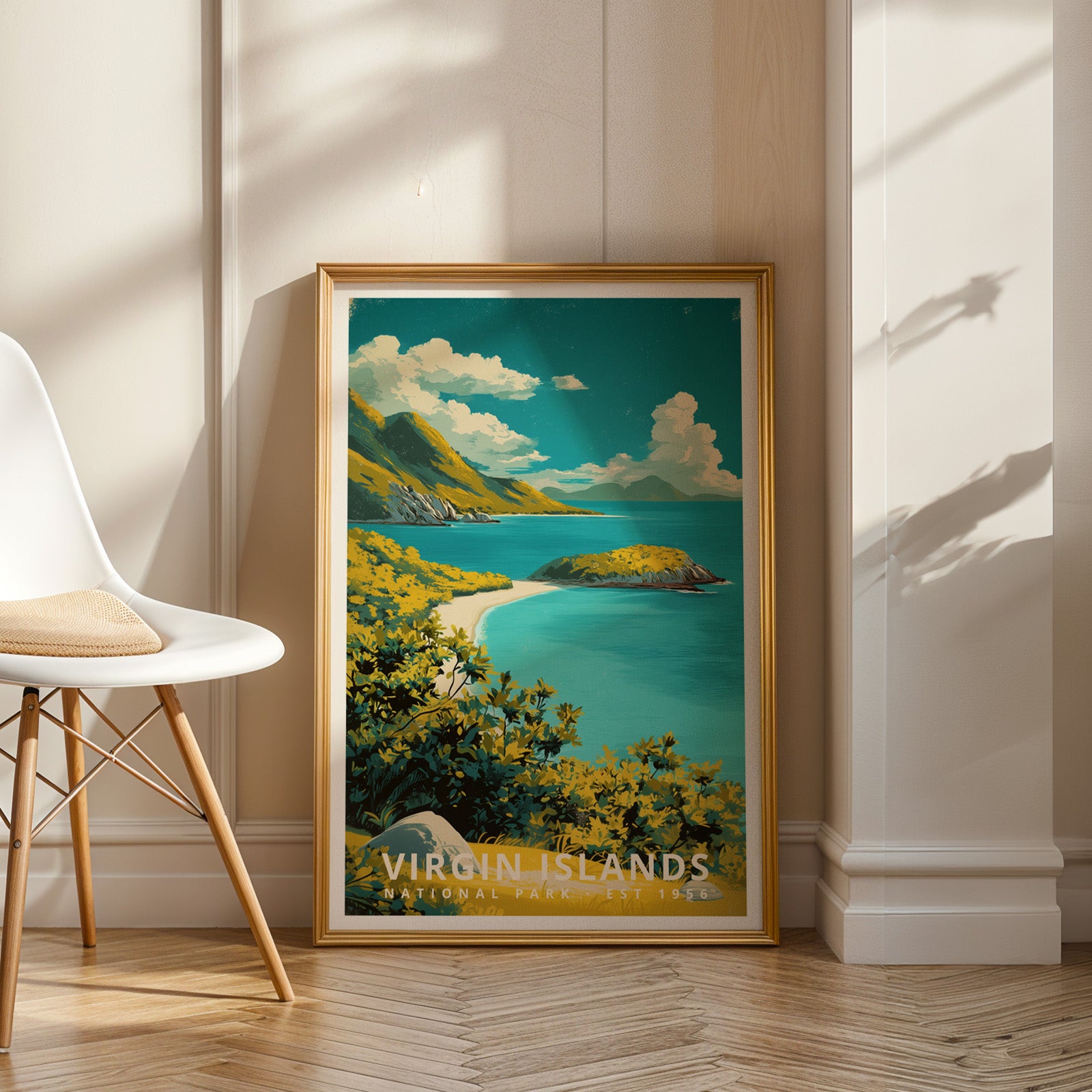 Virgin Islands National Park Retro Art Print