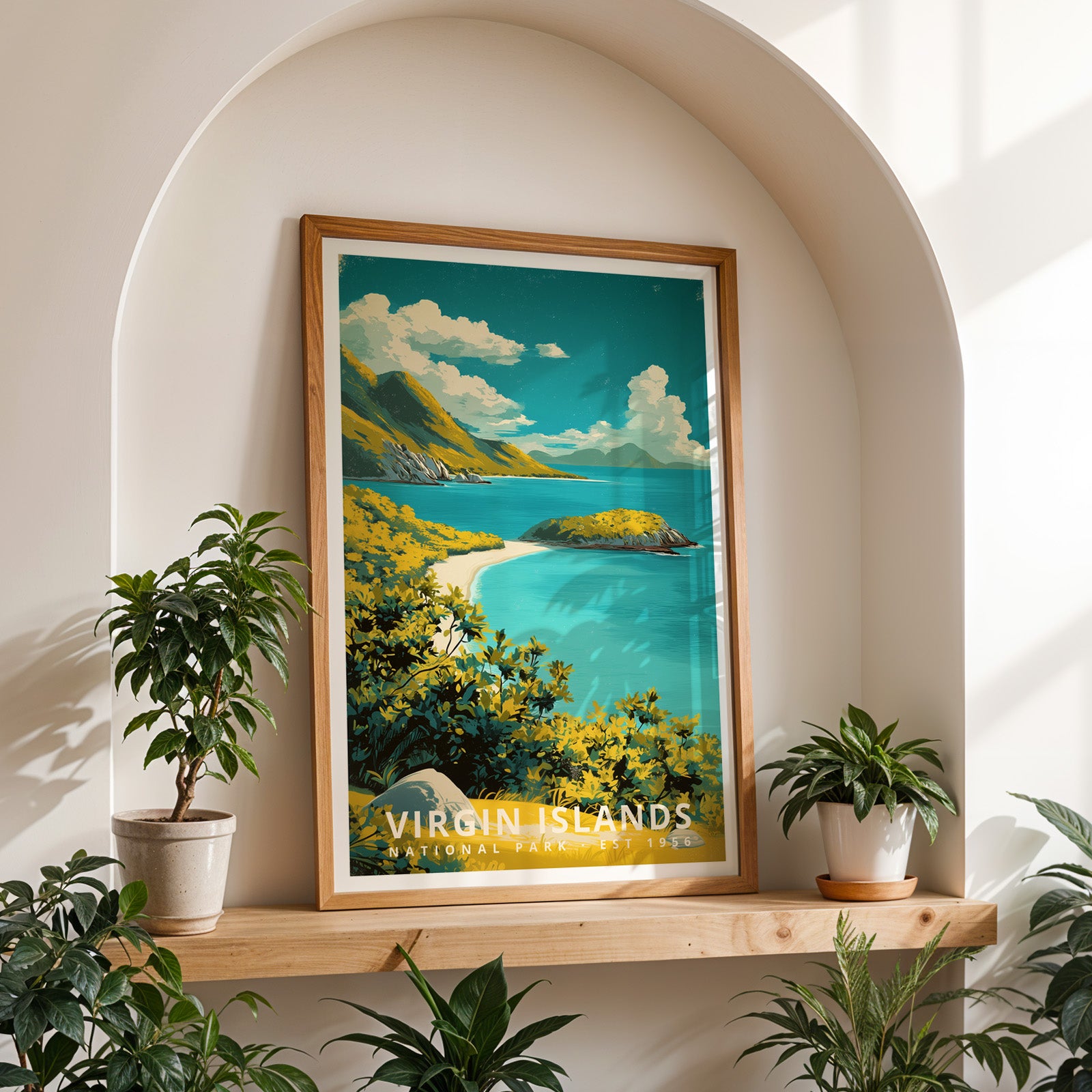 Virgin Islands National Park Retro Art Print
