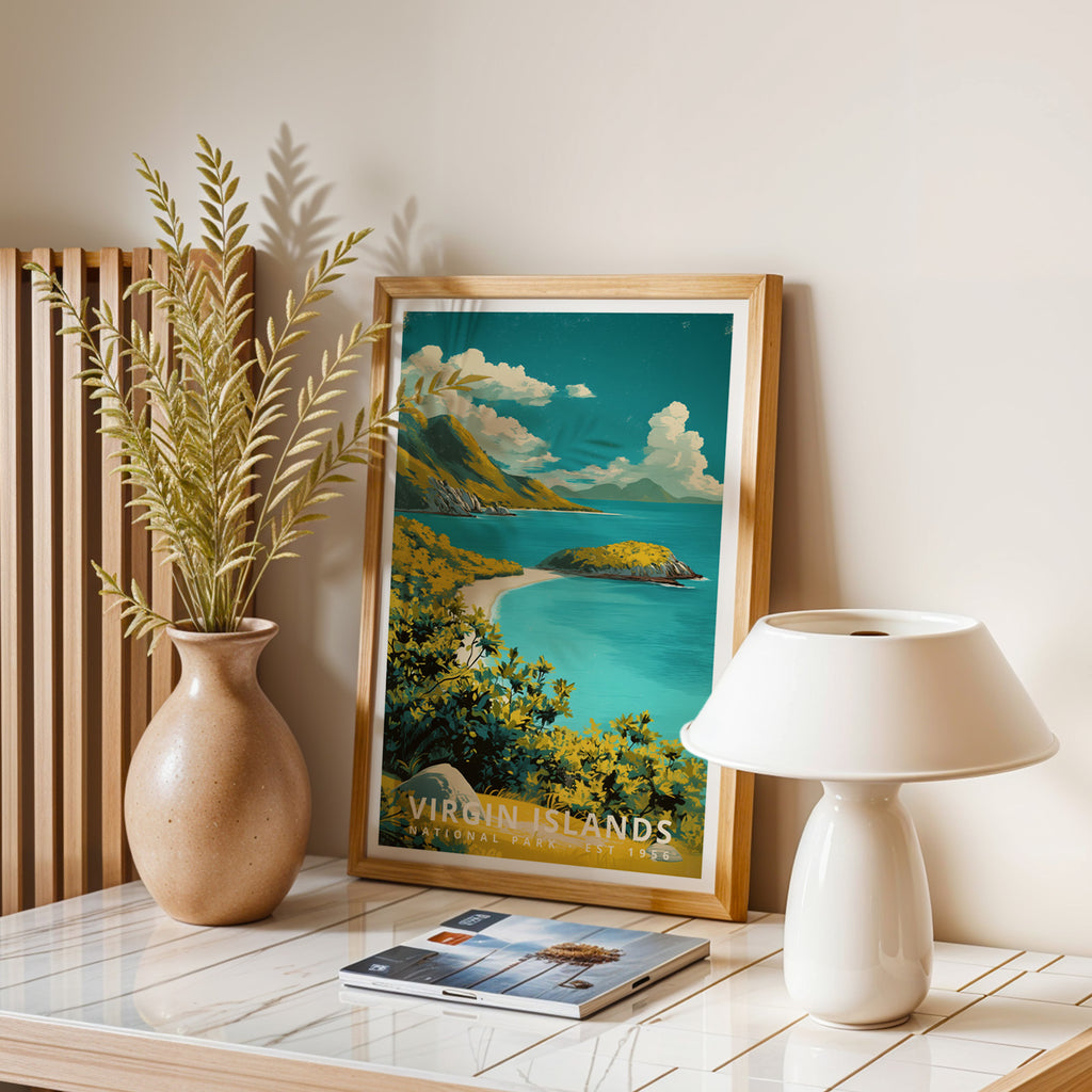 Virgin Islands National Park Retro Art Print