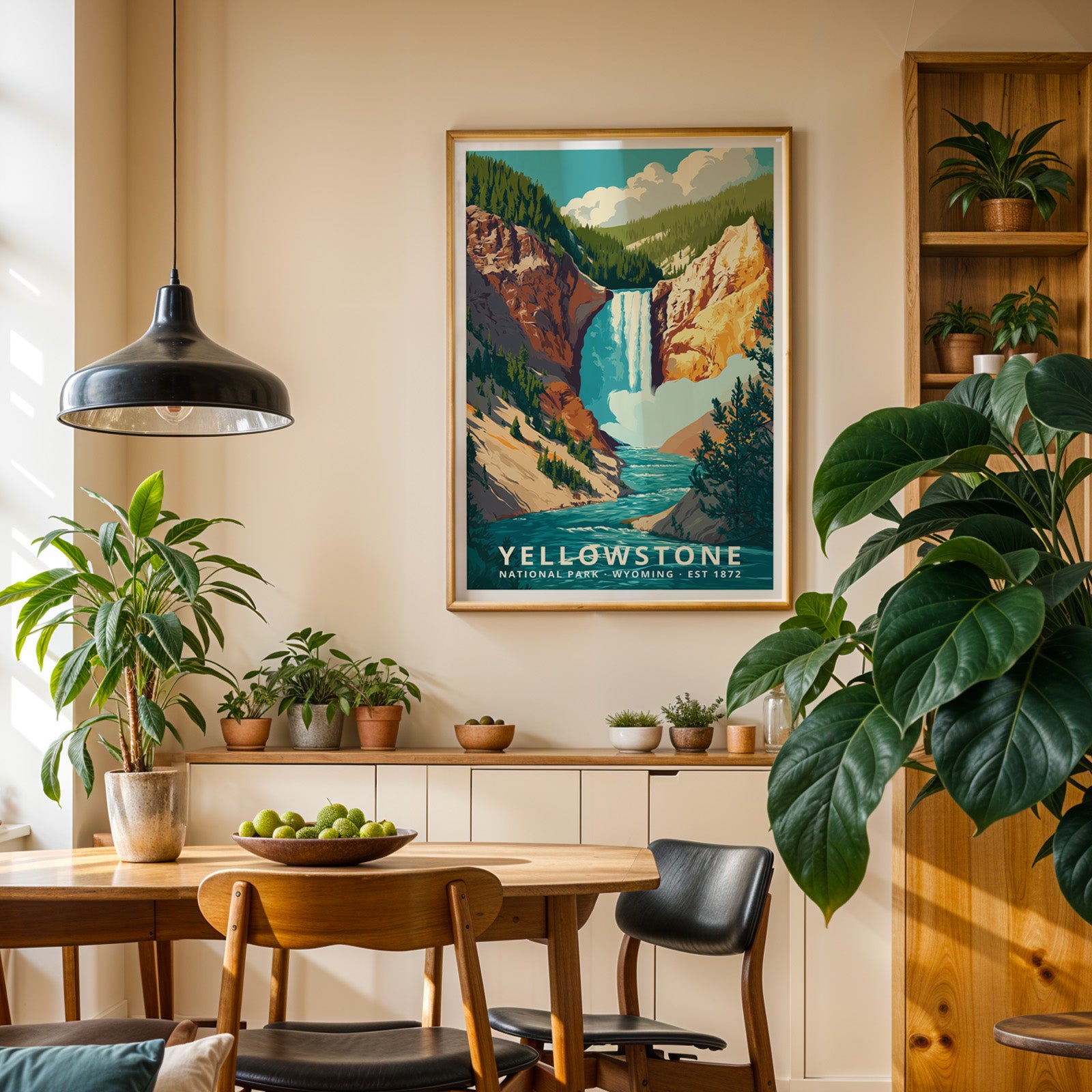 Yellowstone National Park Retro Art Print