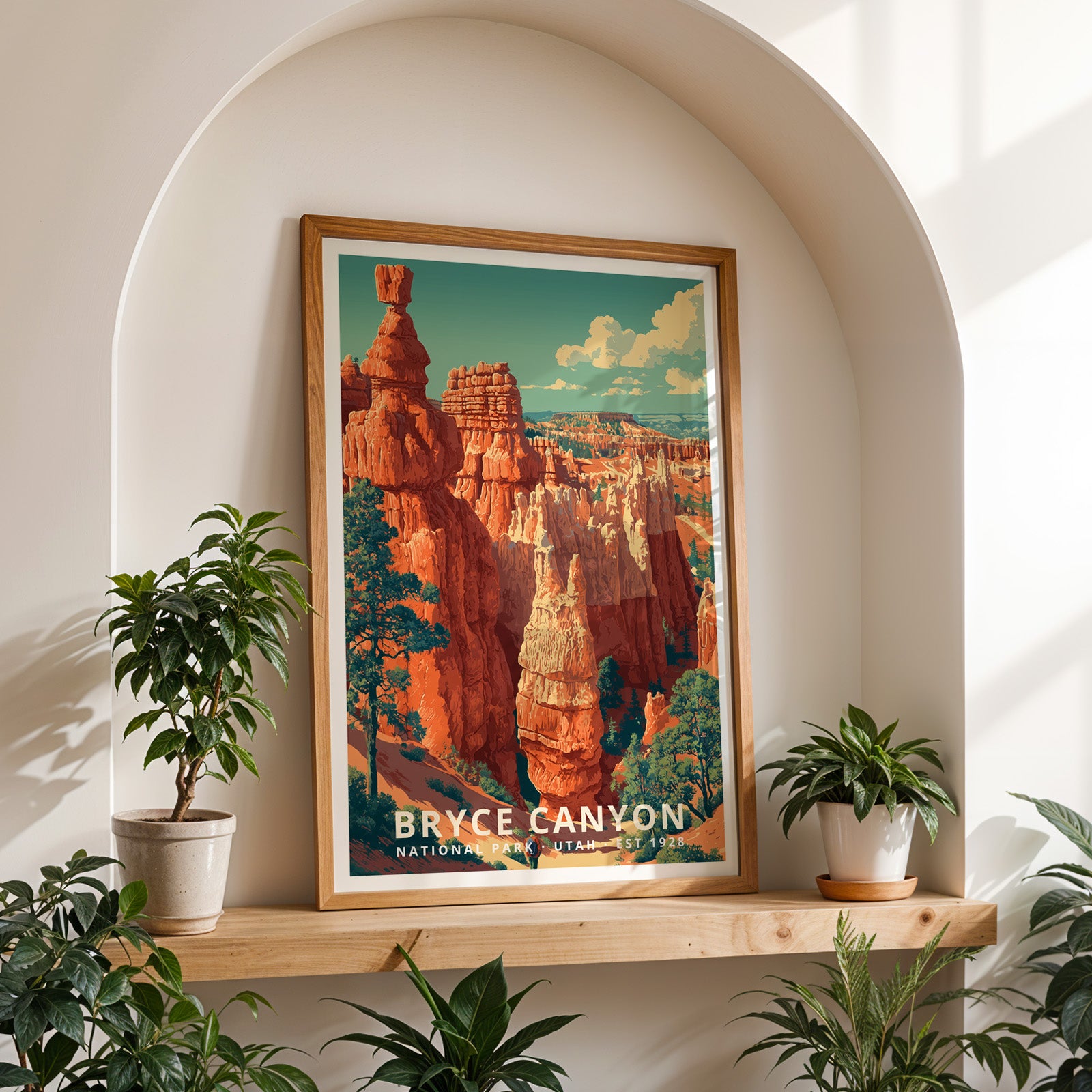 Bryce Canyon National Park Retro Art Print