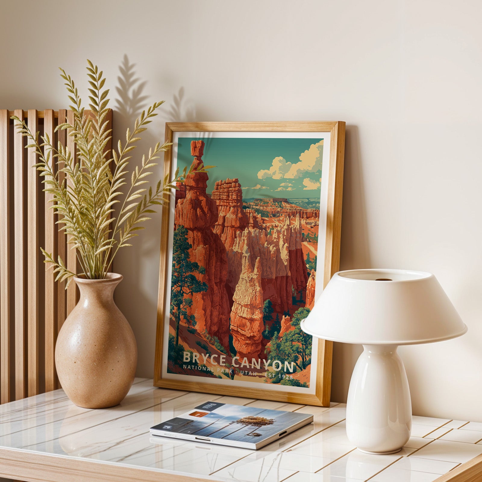 Bryce Canyon National Park Retro Art Print