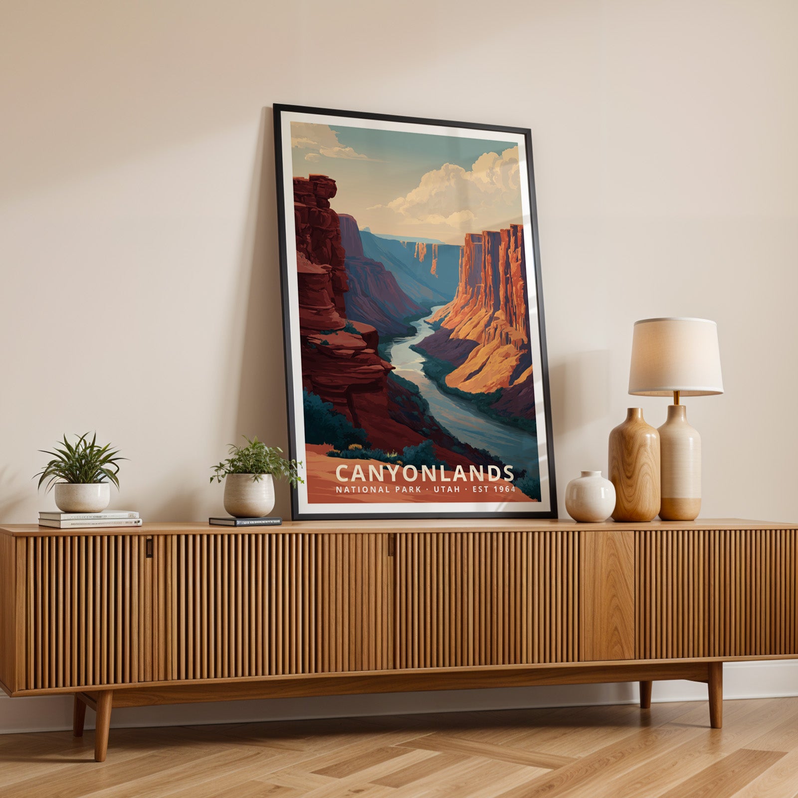 Canyonlands National Park Retro Art Print
