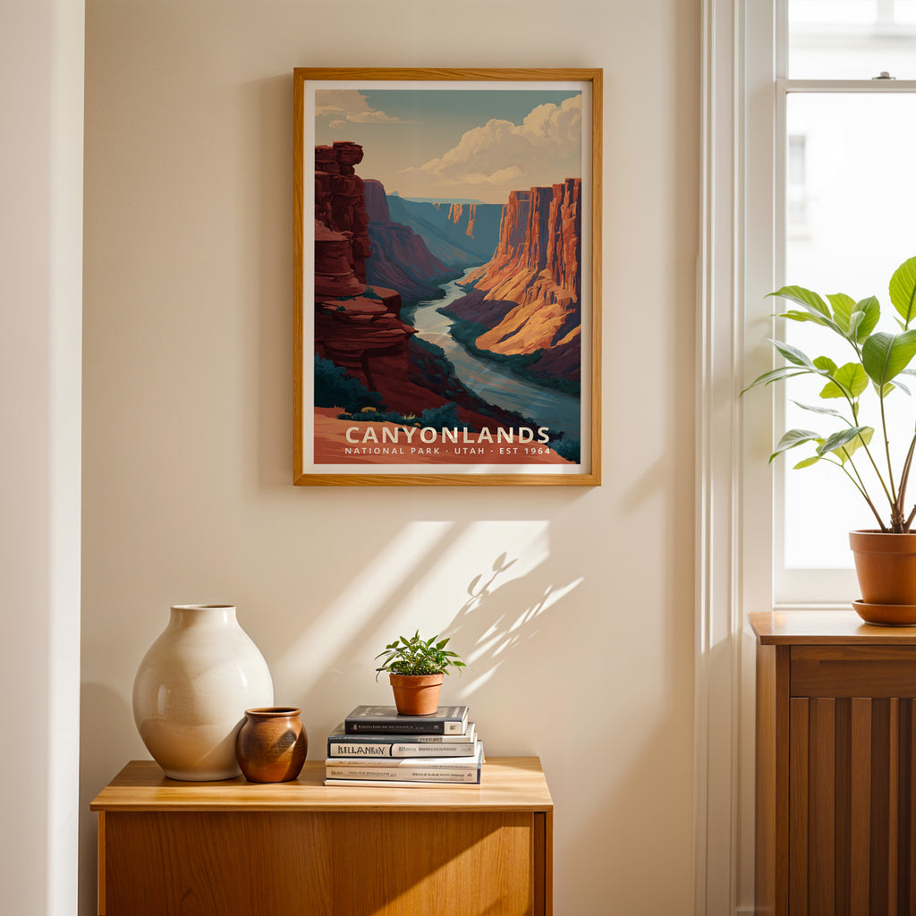Canyonlands National Park Retro Art Print