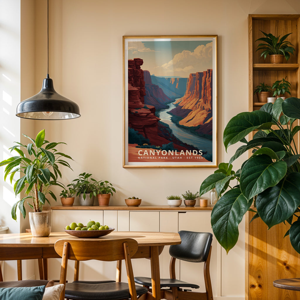 Canyonlands National Park Retro Art Print
