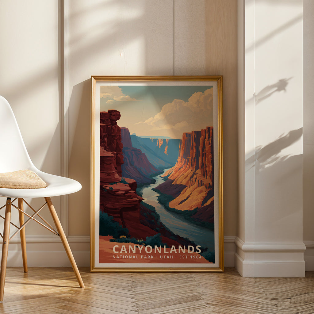 Canyonlands National Park Retro Art Print