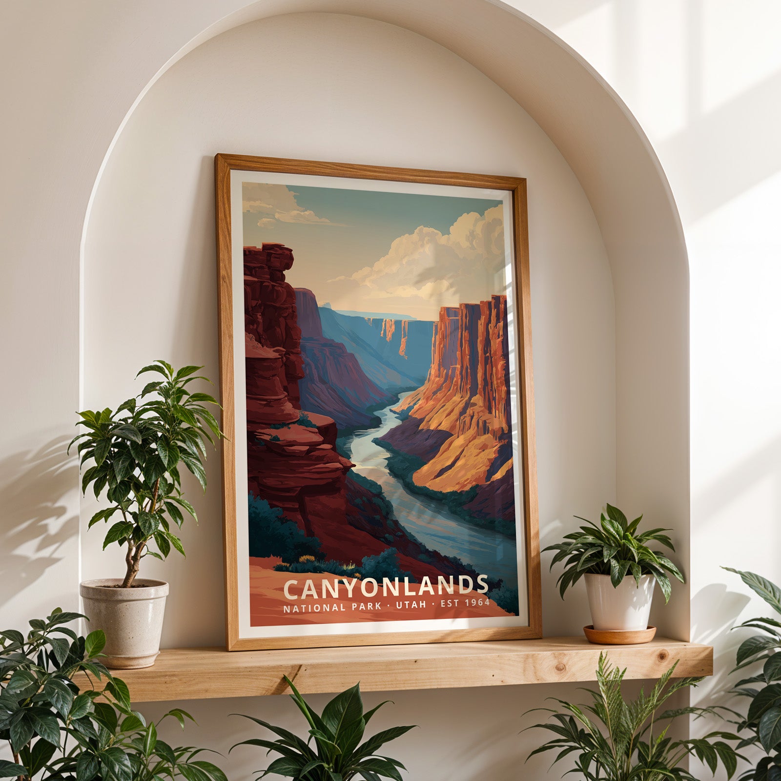 Canyonlands National Park Retro Art Print