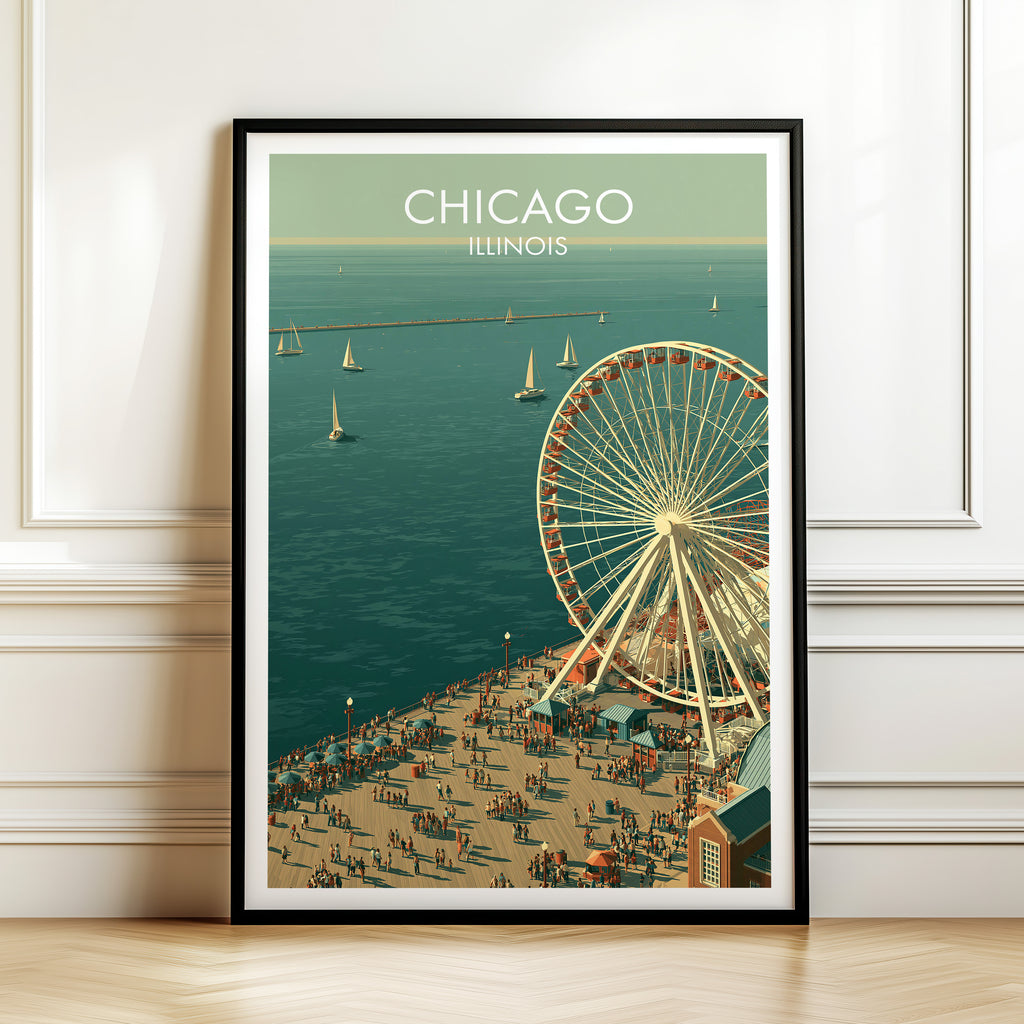 Navy Pier Ferris Wheel Chicago Illinois