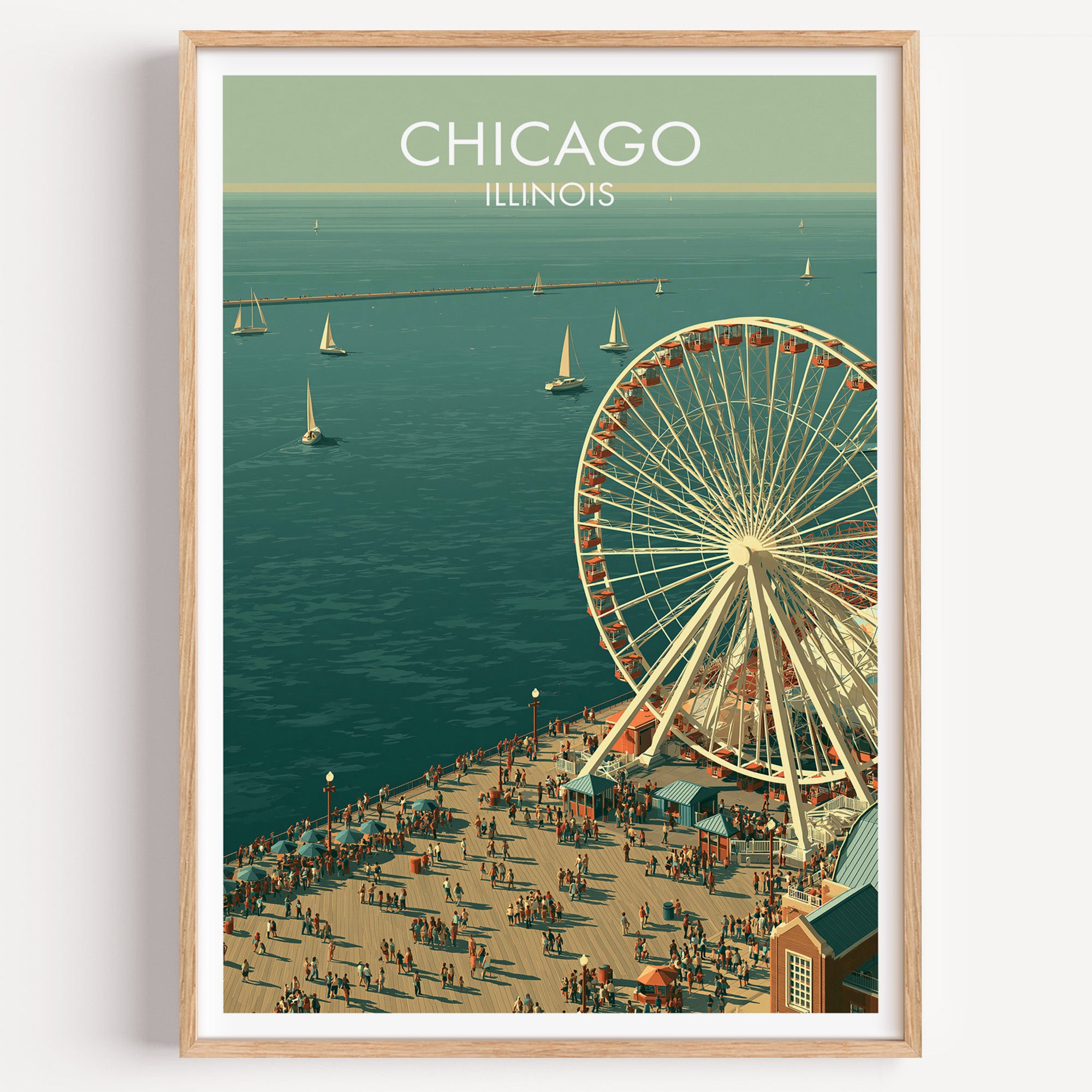 Navy Pier Ferris Wheel Chicago Illinois