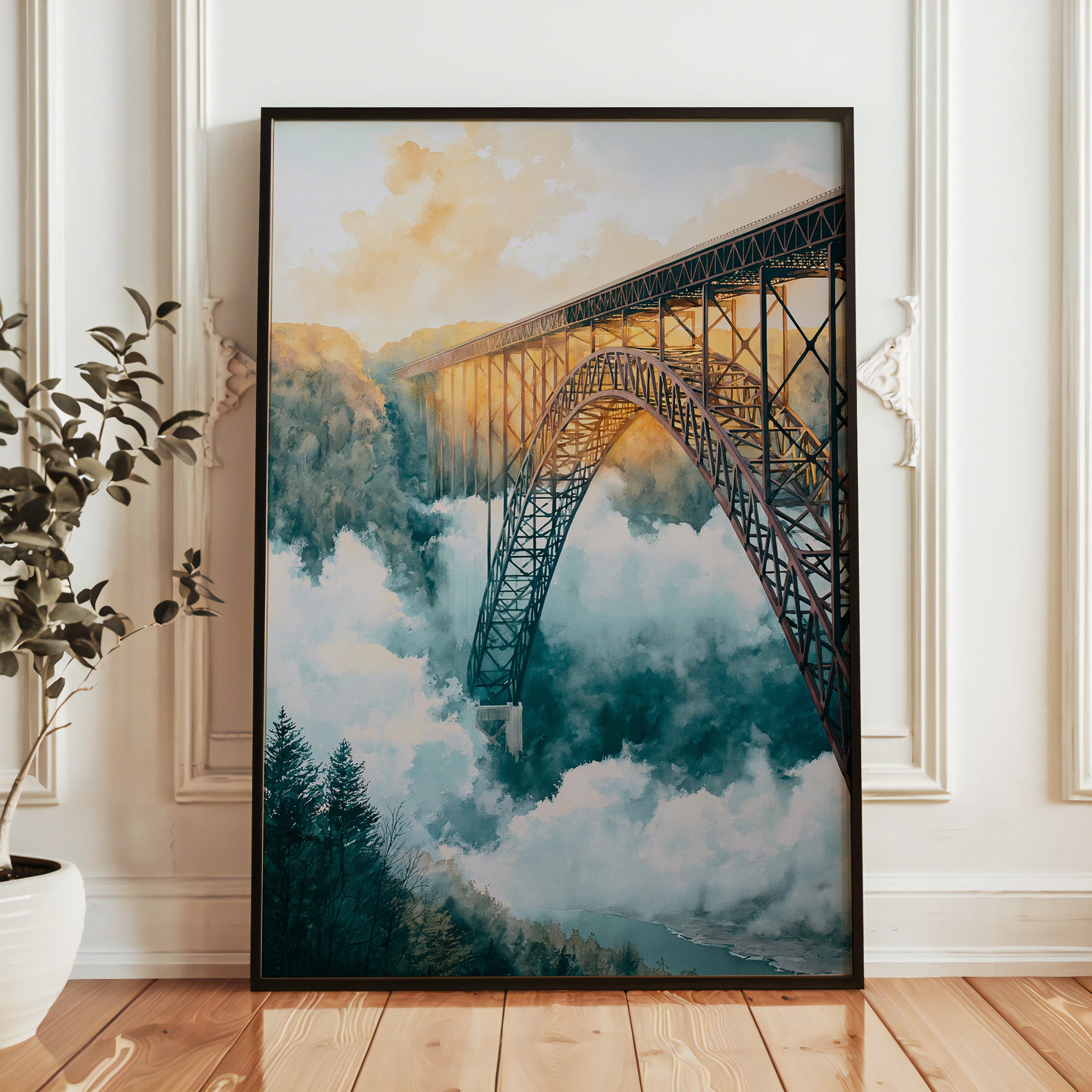 New River Gorge National Park Watercolor Art
