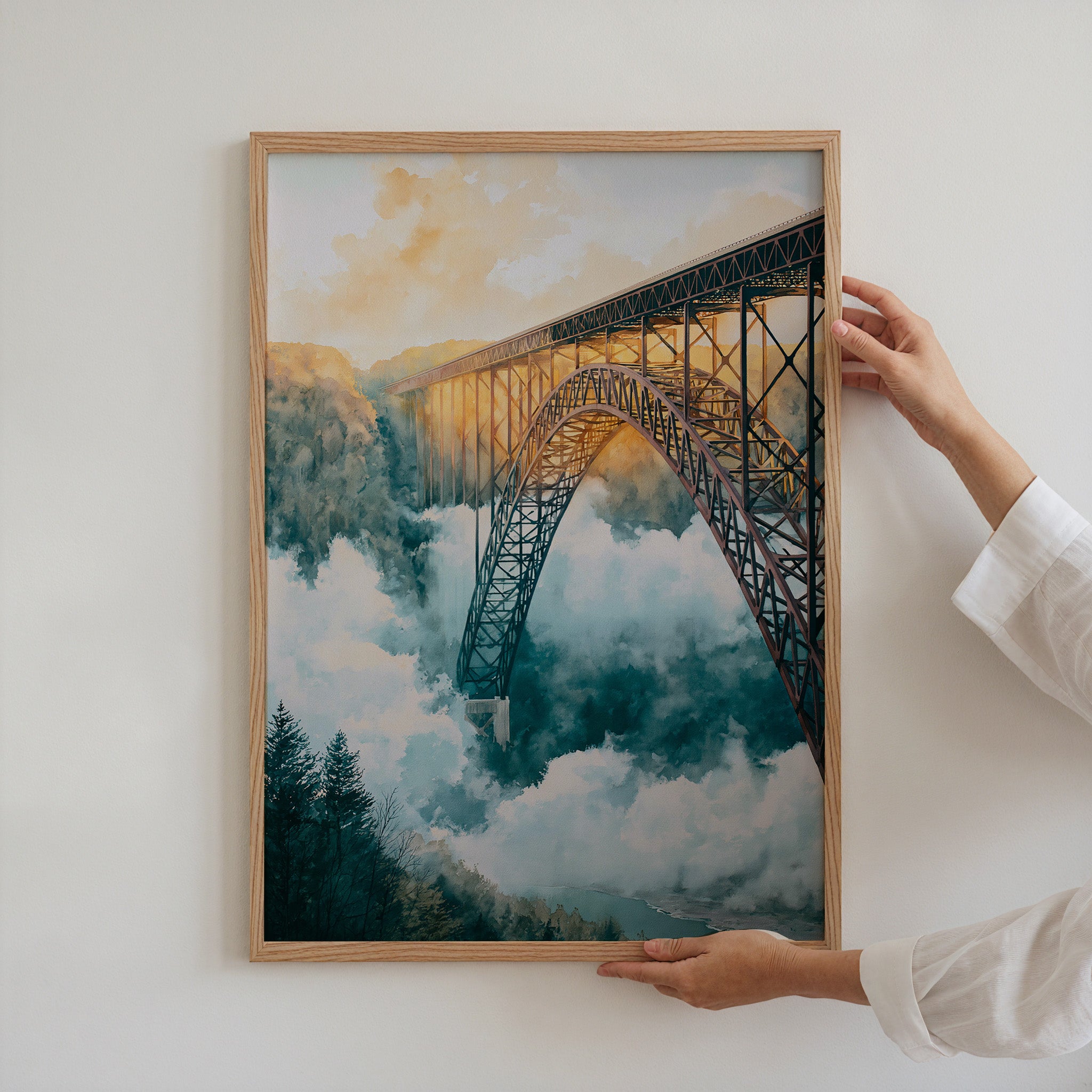 New River Gorge National Park Watercolor Art
