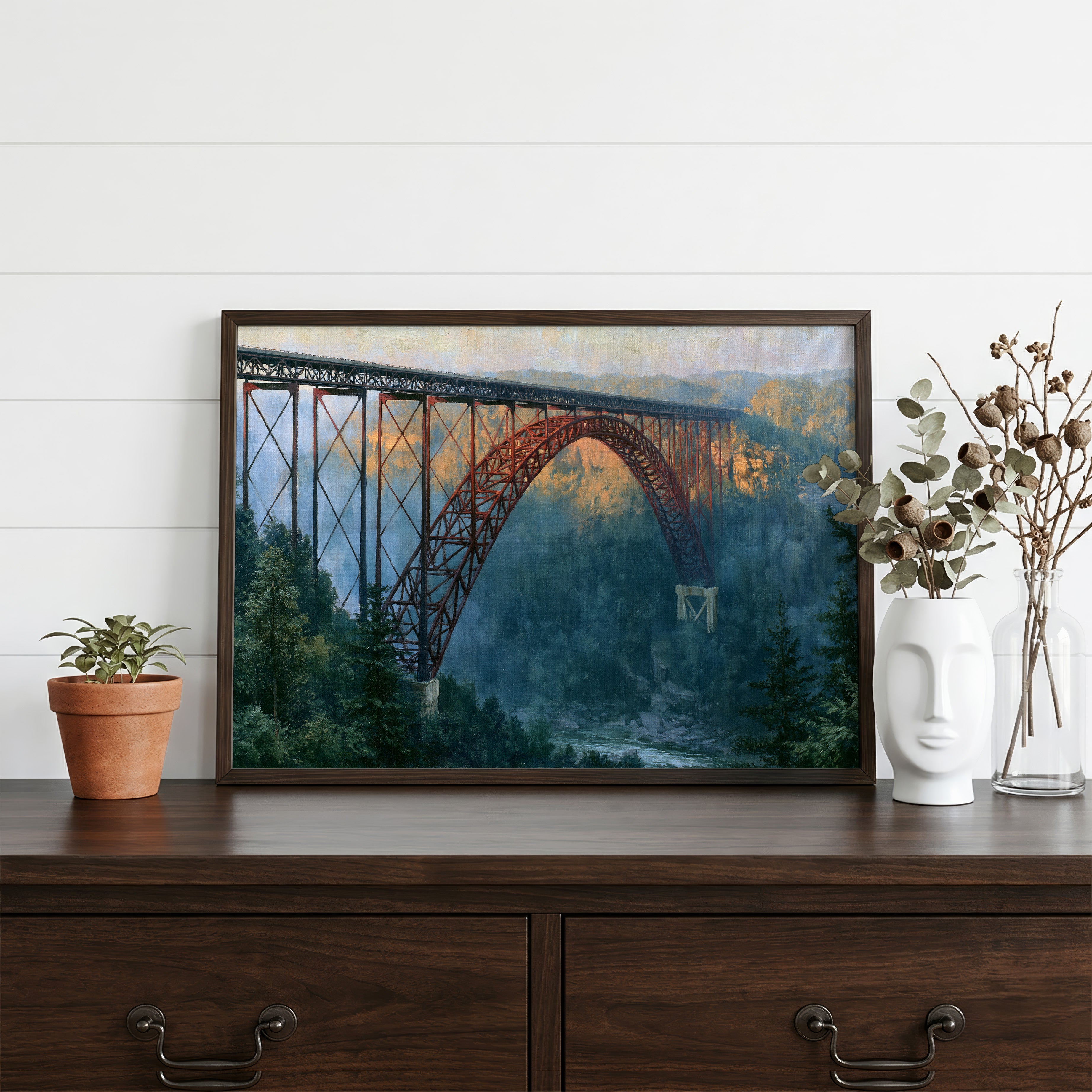 New River Gorge National Park Classical Oil Painting