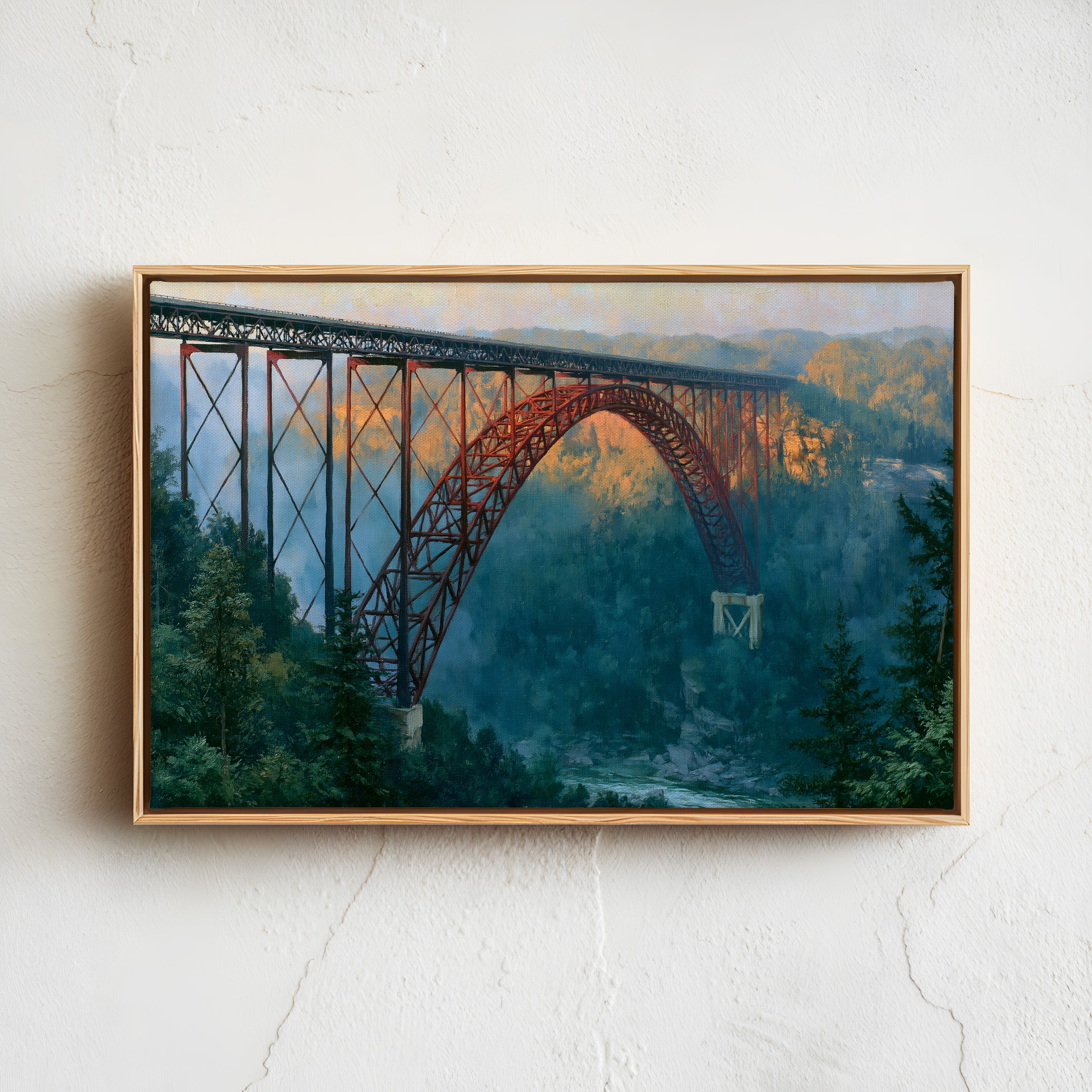 New River Gorge National Park Classical Oil Painting