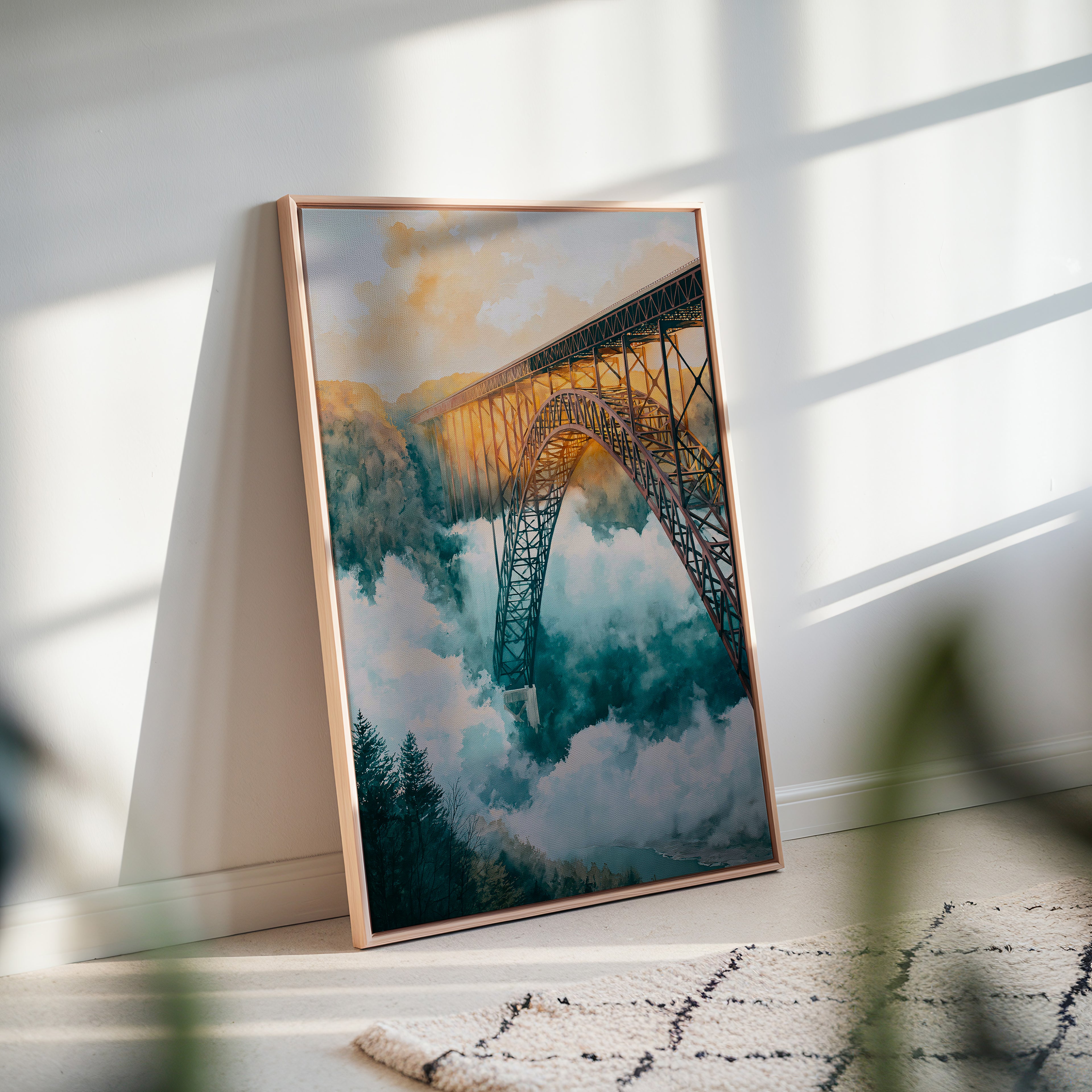 New River Gorge National Park Watercolor Art